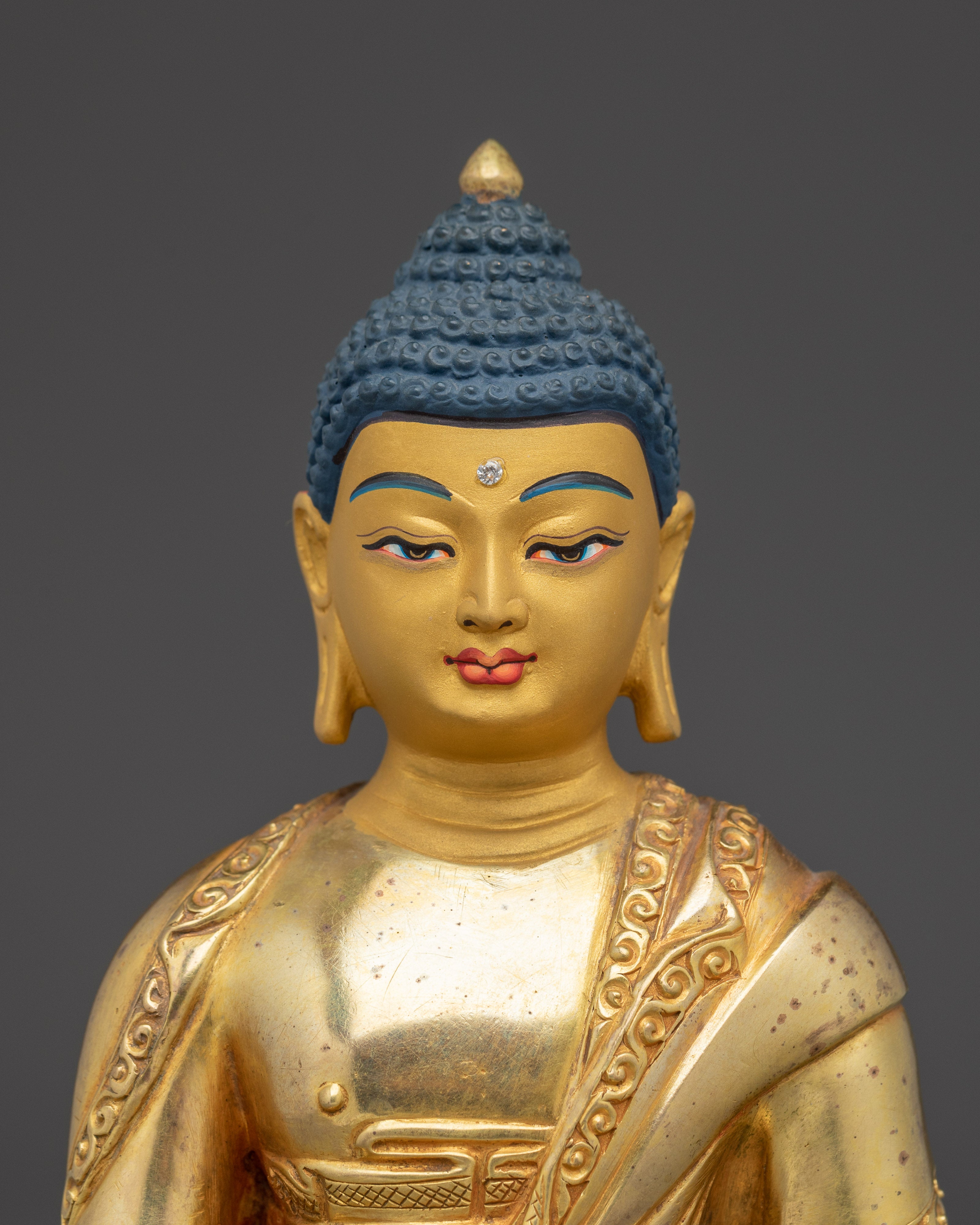 Gold Gilded Ratnasambhava Buddha Statue | Symbol of Generosity and Inner Balance
