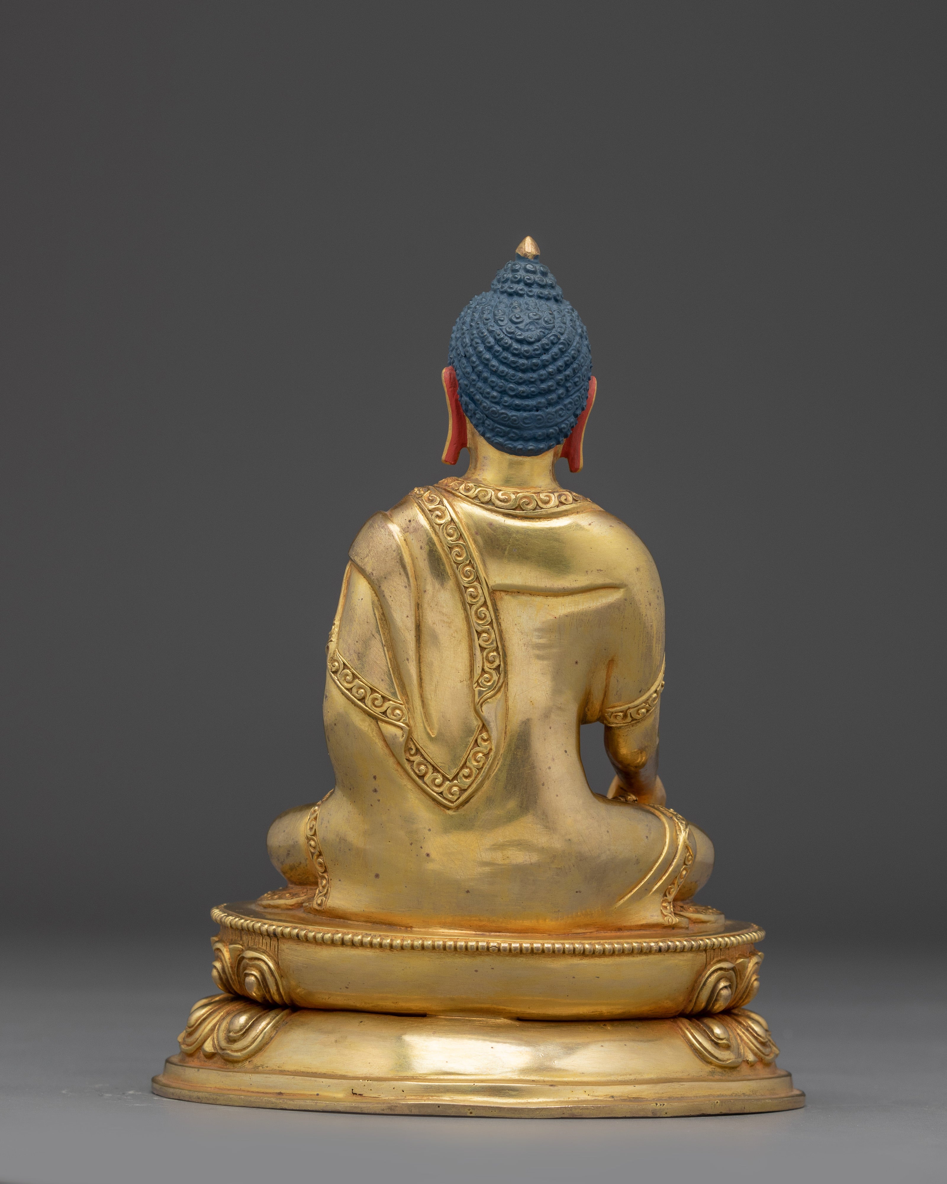 Gold Gilded Ratnasambhava Buddha Statue | Symbol of Generosity and Inner Balance
