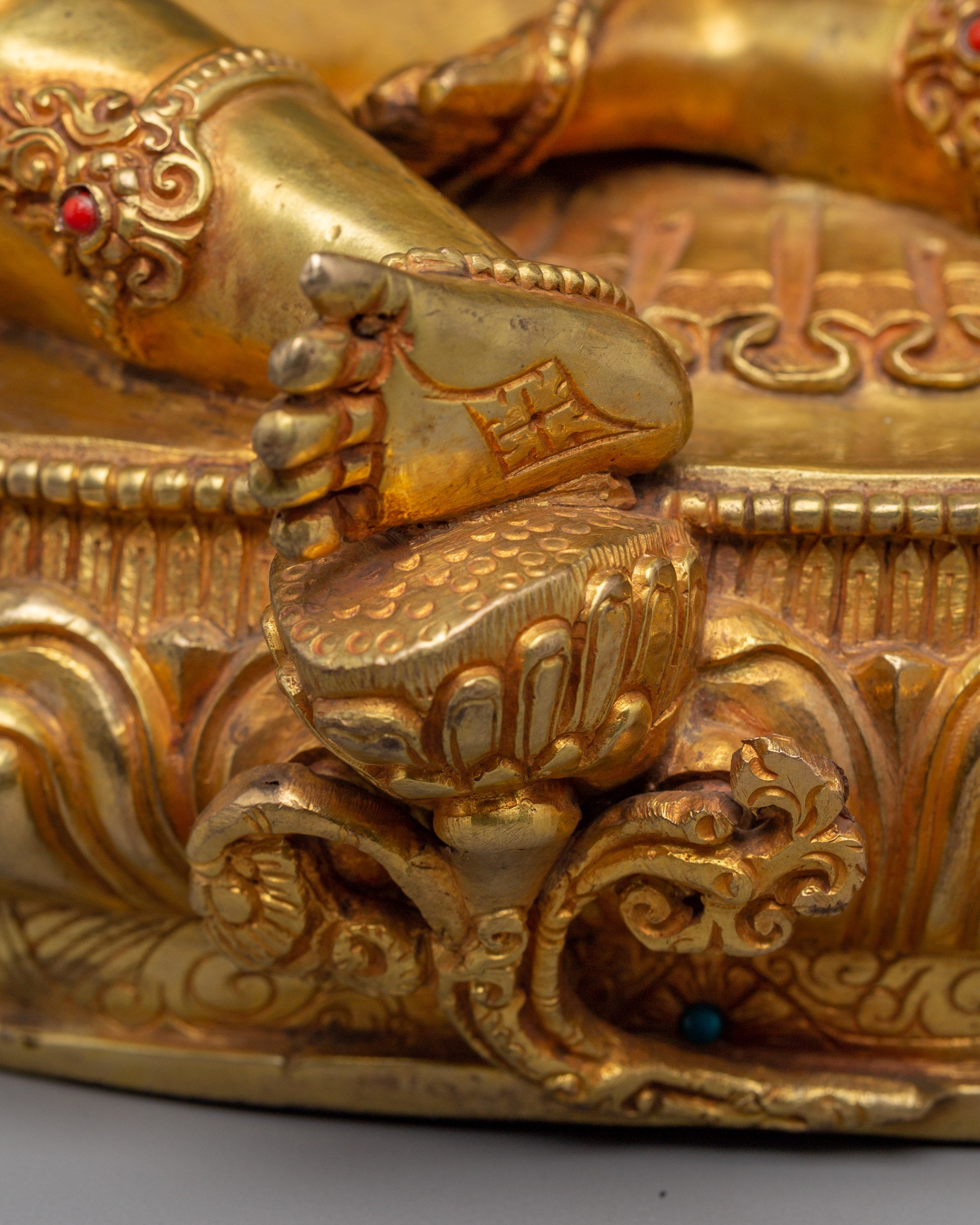 Golden Handmade Green Tara Artwork | Shyama Tara - Mother of Liberation