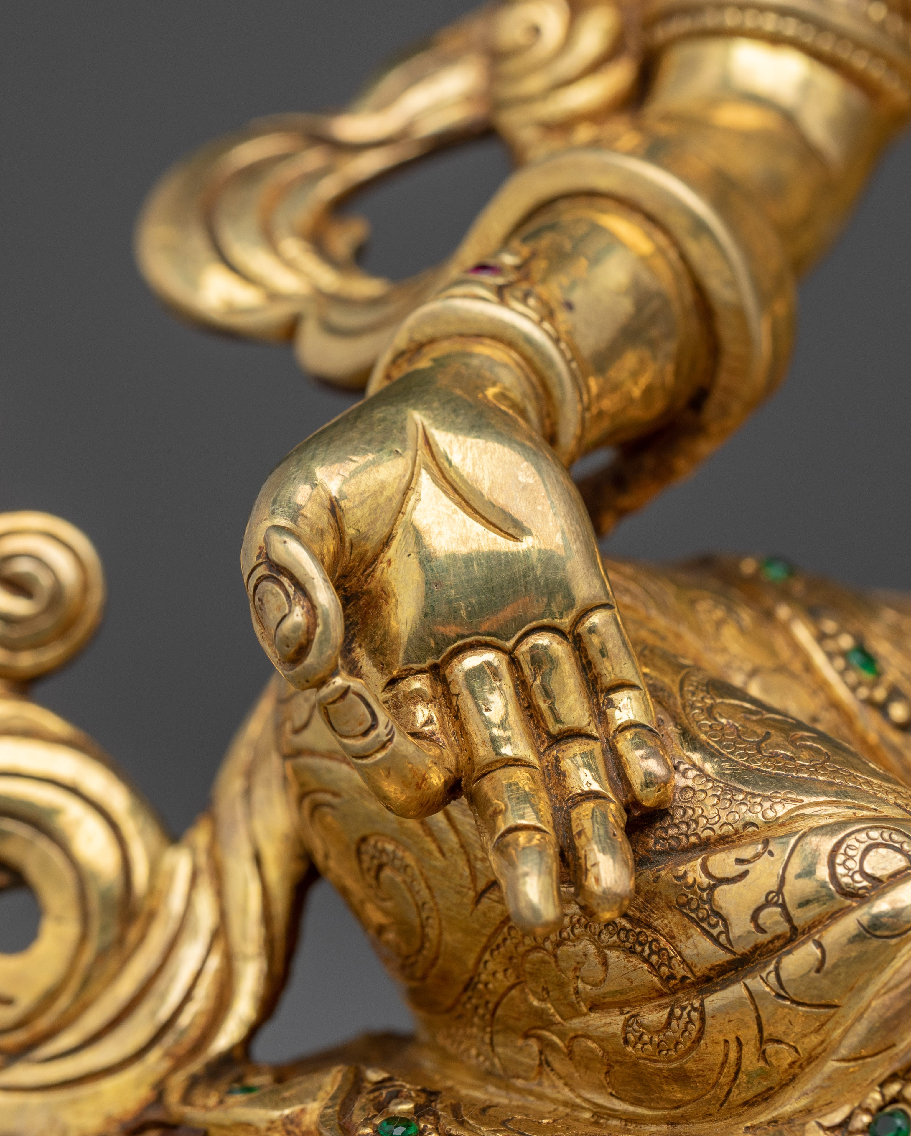 Radiant Statue of Bodhisattva Green Tara | Shyama Tara - Mother of Liberation