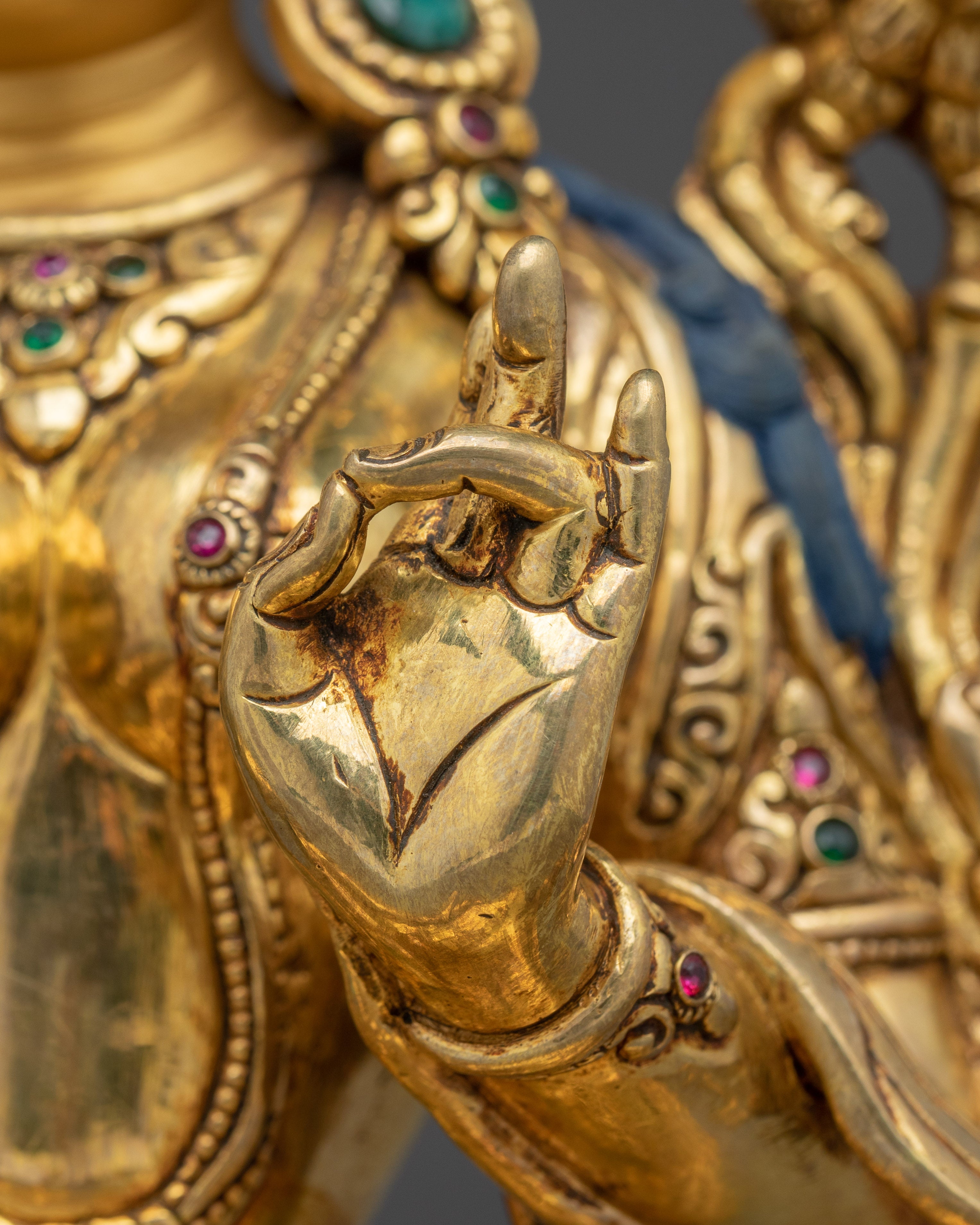 Radiant Statue of Bodhisattva Green Tara | Shyama Tara - Mother of Liberation