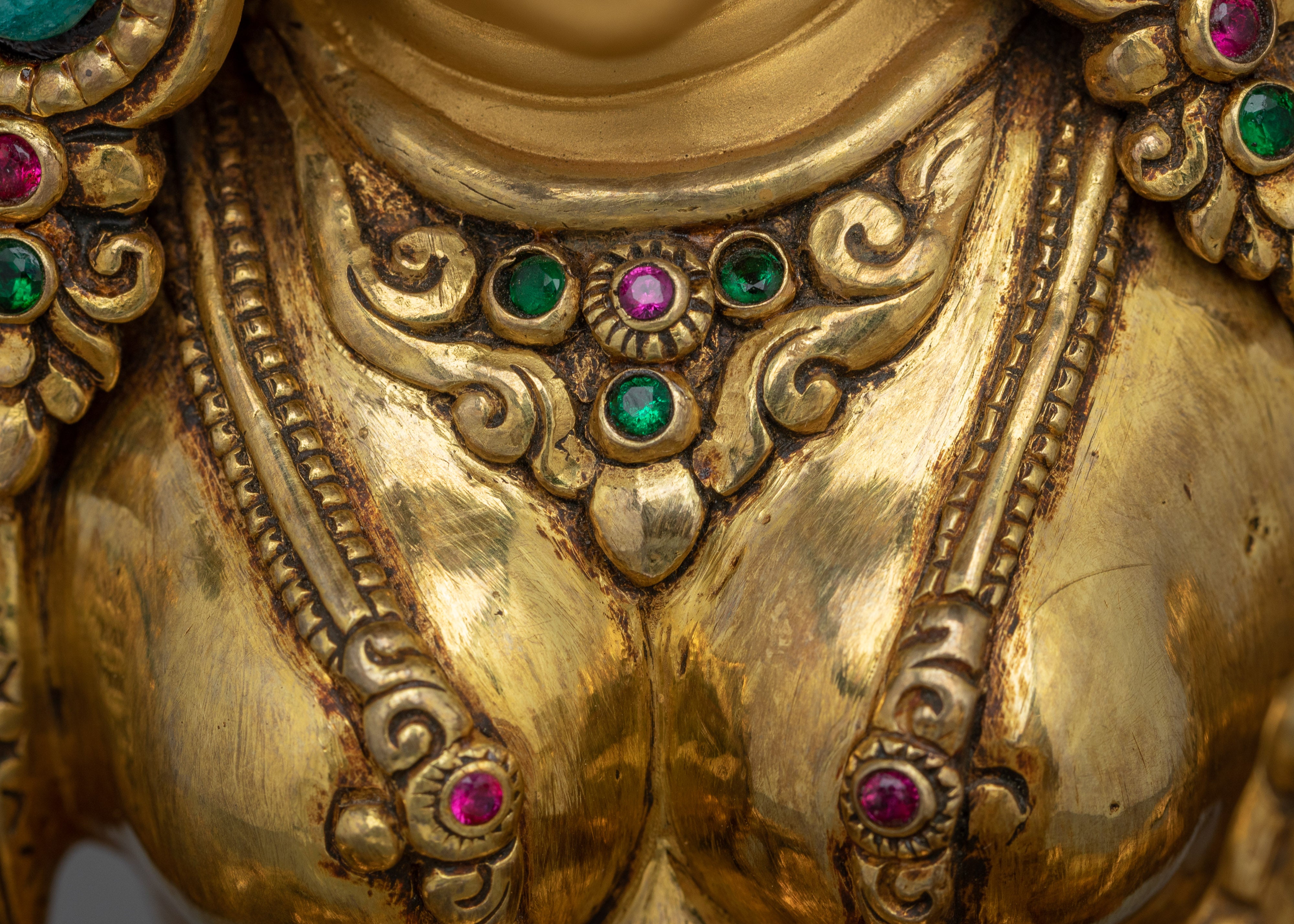 Radiant Statue of Bodhisattva Green Tara | Shyama Tara - Mother of Liberation