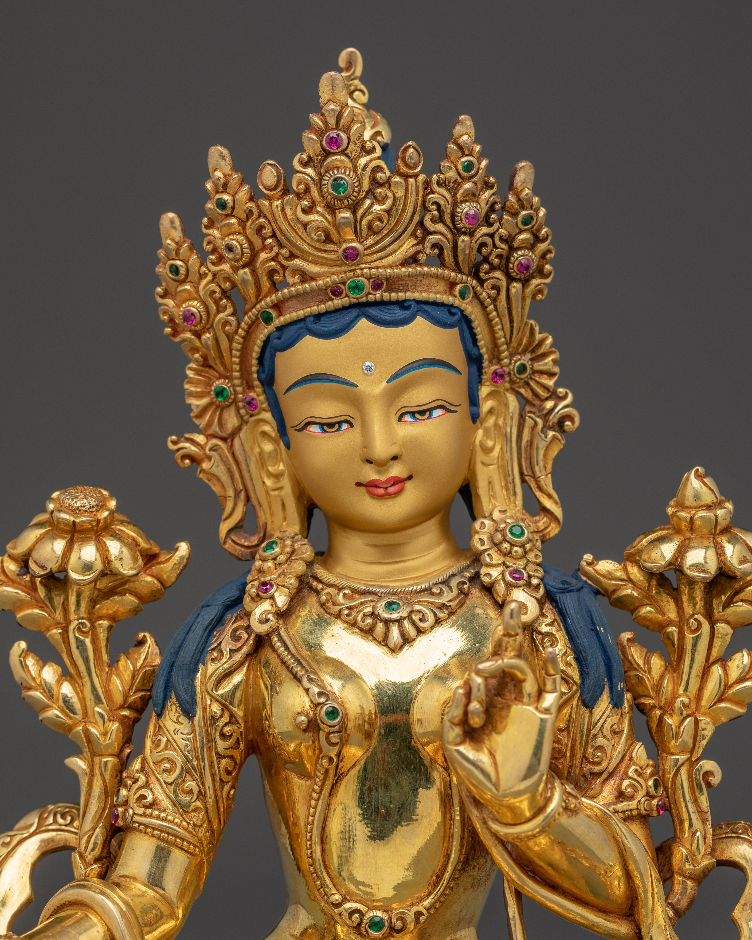 Handmade Statue of Shyama Tara | Green Tara - Mother of Liberation