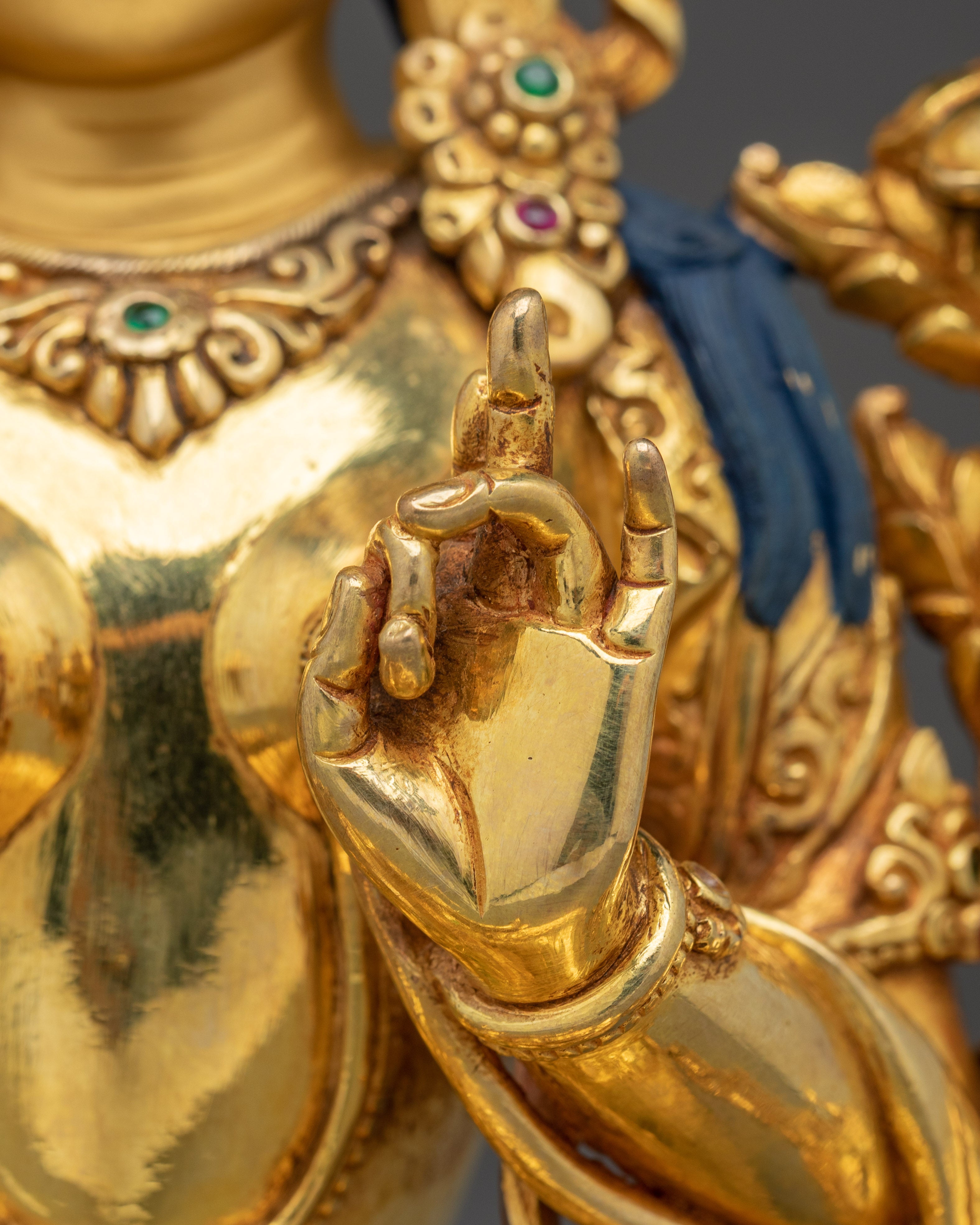 Handmade Statue of Shyama Tara | Green Tara - Mother of Liberation