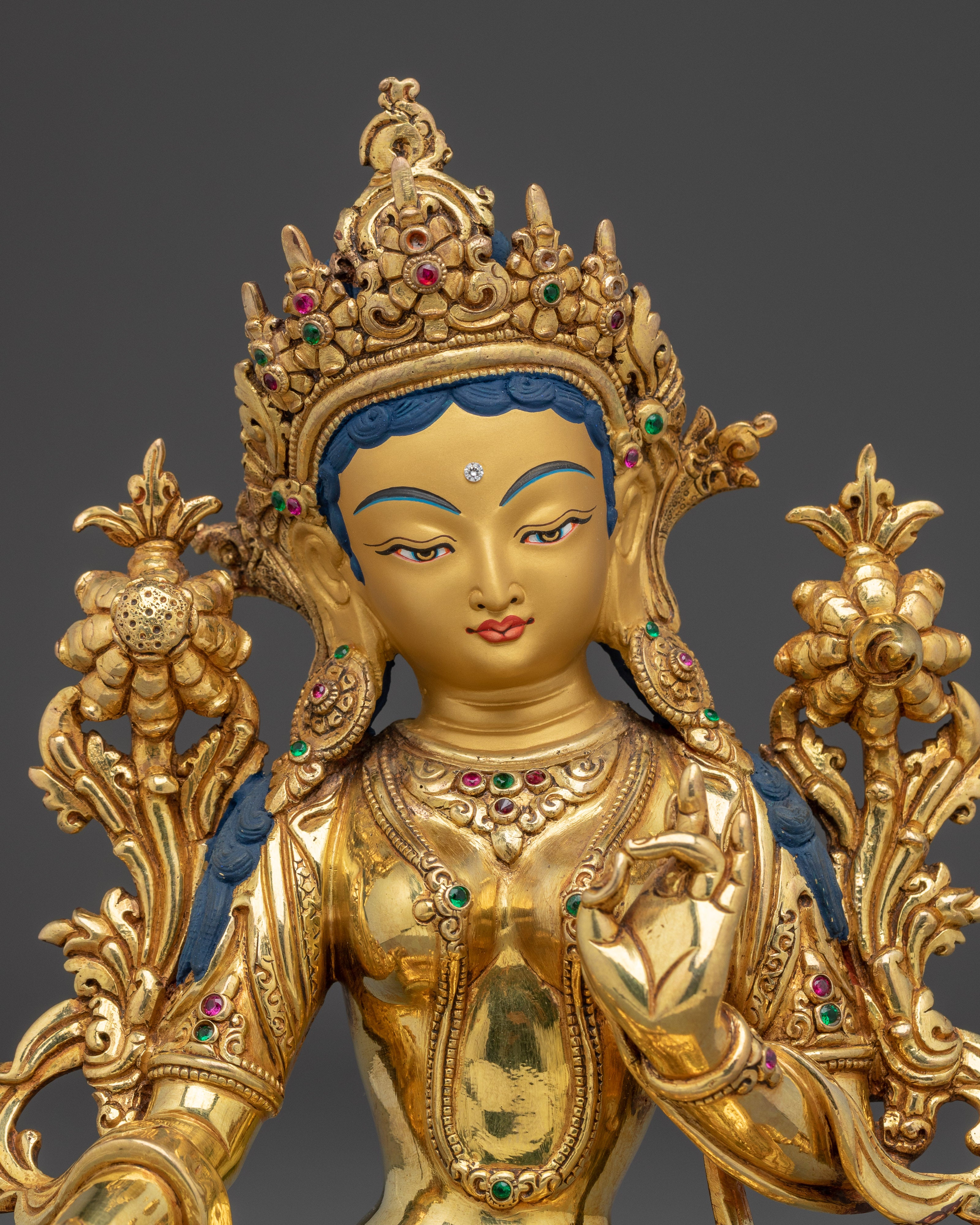 Sacred Feminine Artwork of Green Tara Deity | Bodhisattva of Compassion