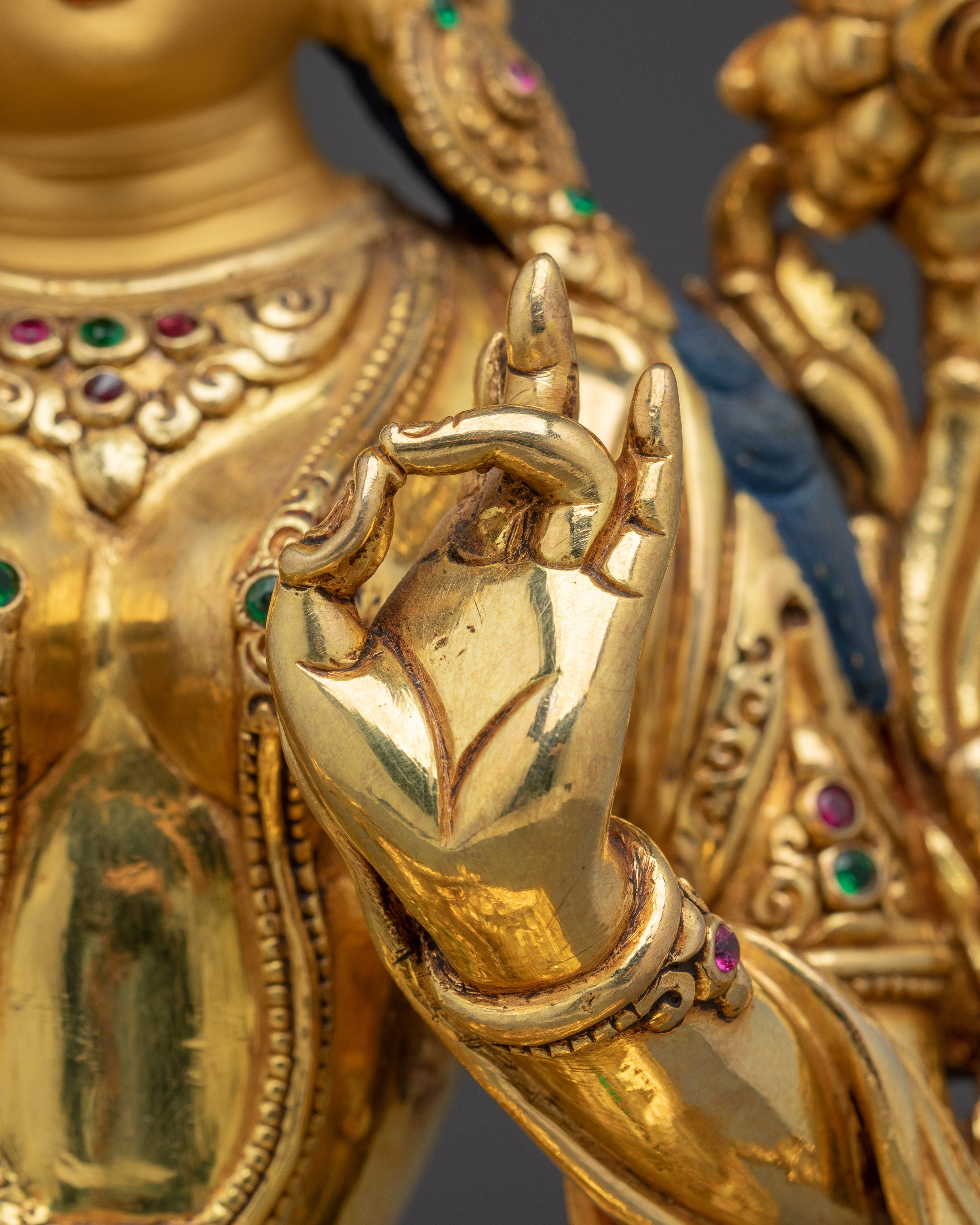 Sacred Feminine Artwork of Green Tara Deity | Bodhisattva of Compassion