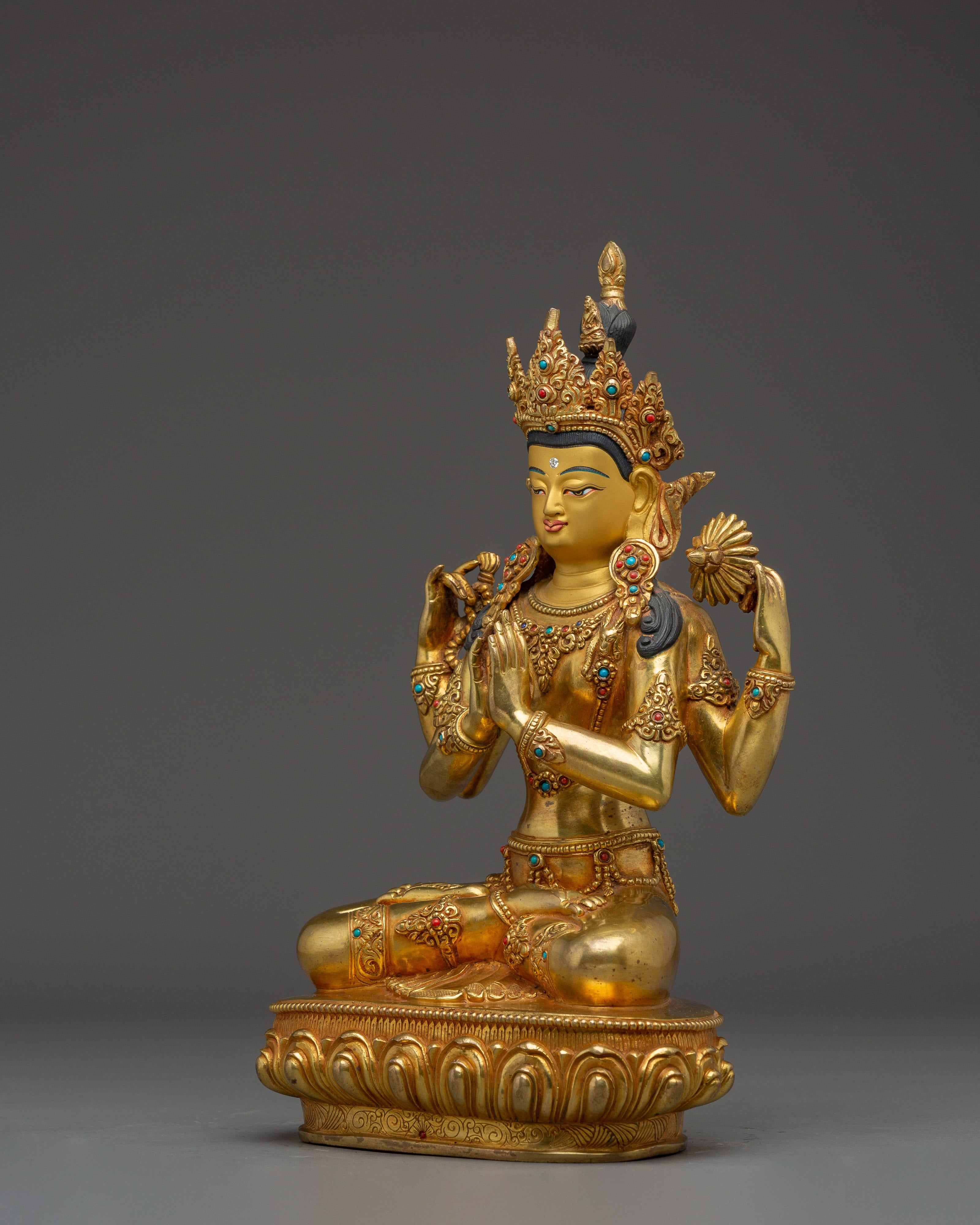 Handmade Himalayan Avalokiteshvara Statue | Bodhisattva of Compassion
