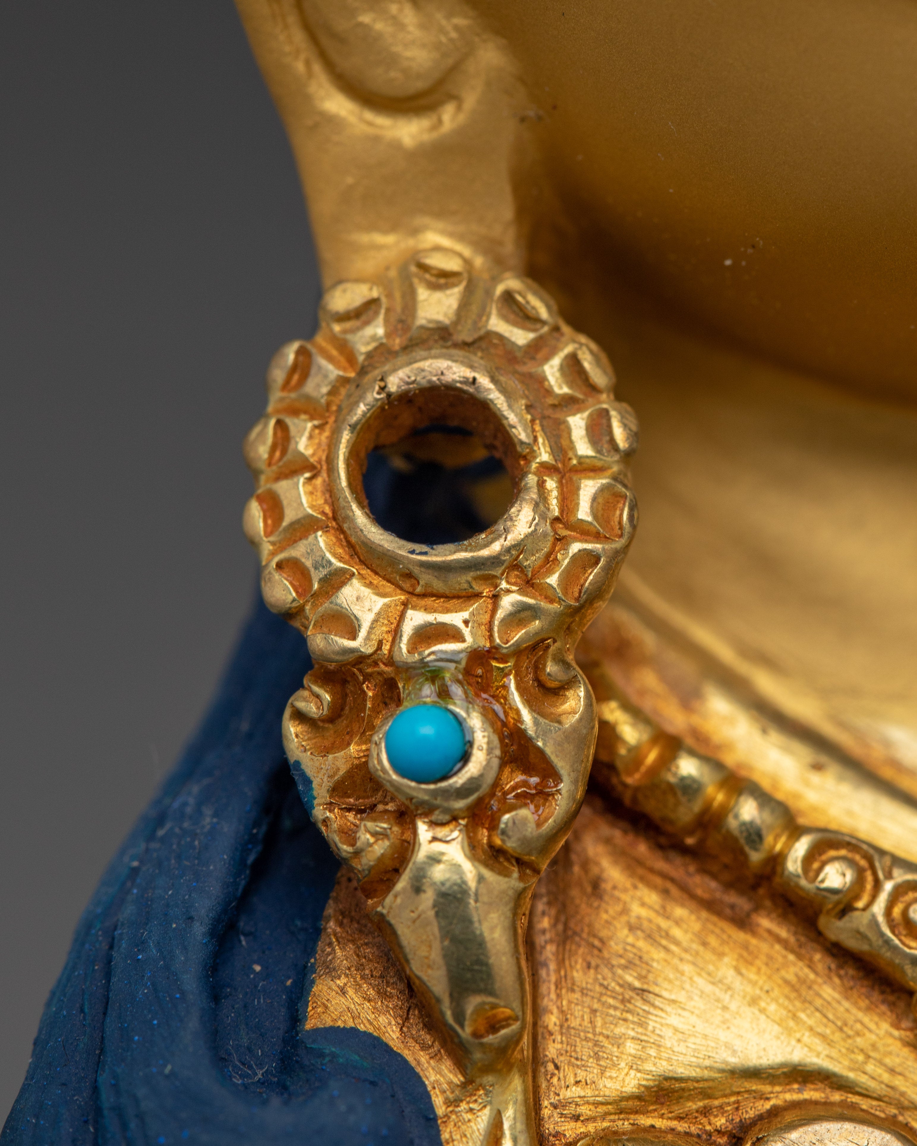 Golden Statue of Guru Rinpoche | Himalayan Padmasambhava Statue