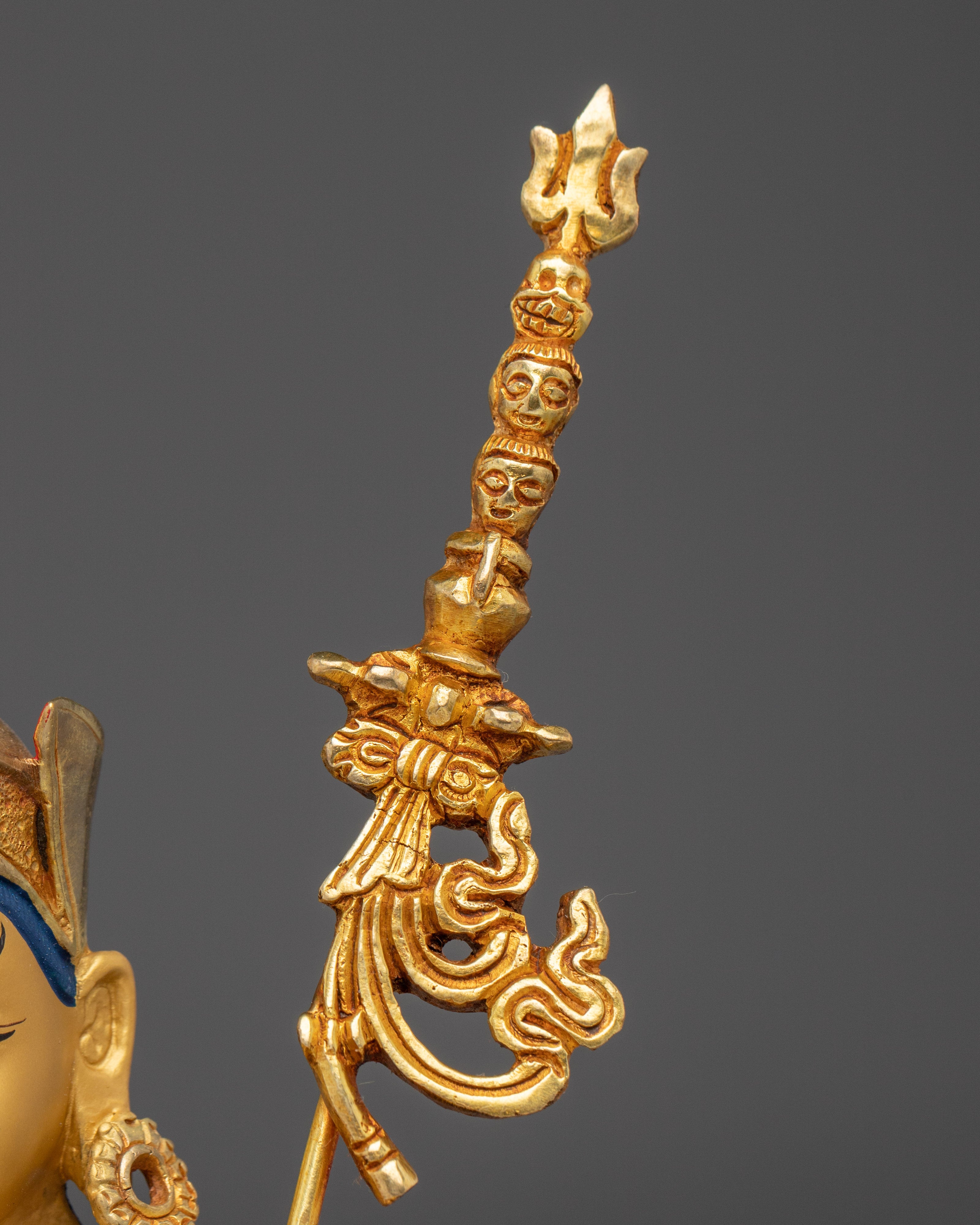 Golden Statue of Guru Rinpoche | Himalayan Padmasambhava Statue