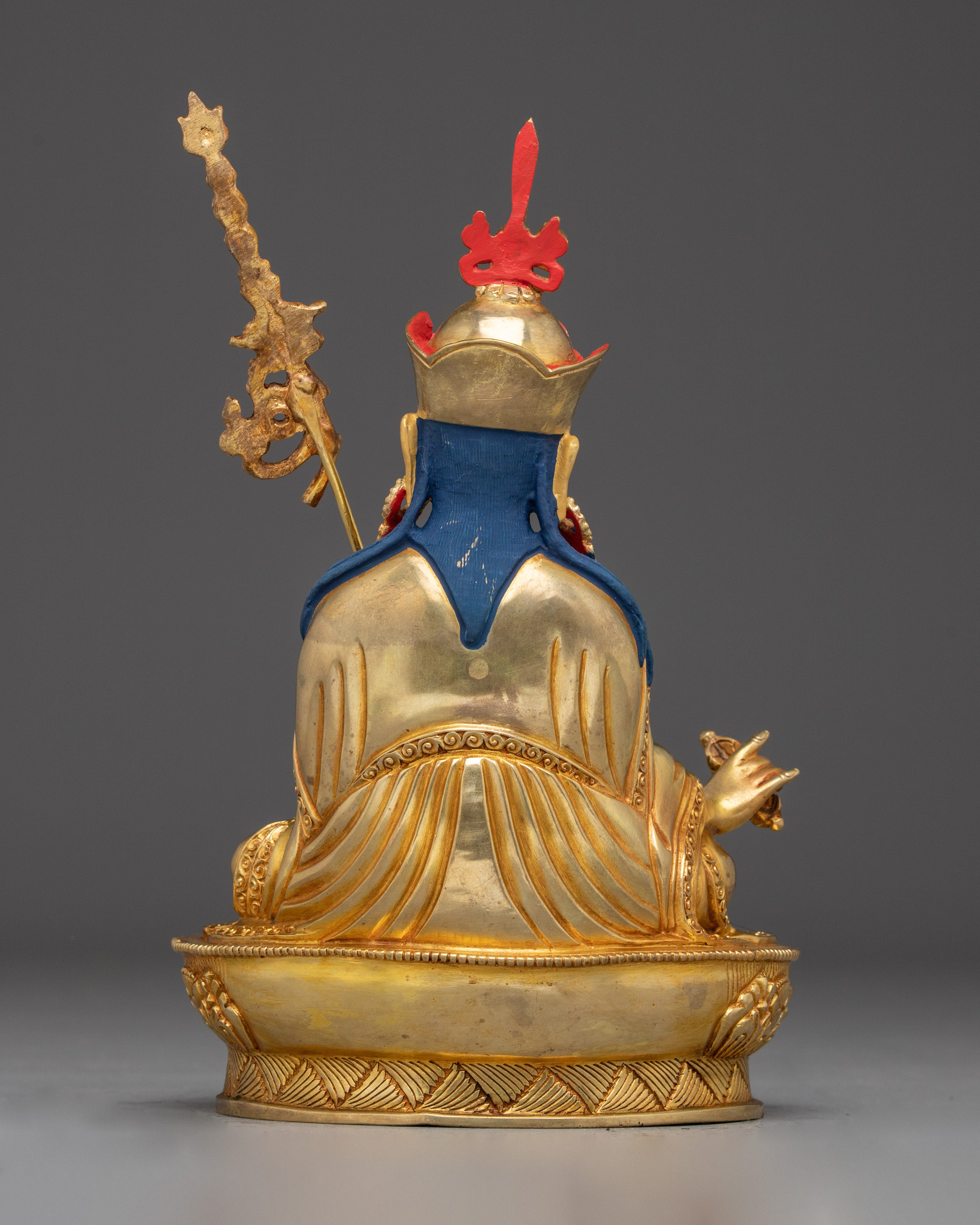 Golden Statue of Guru Rinpoche | Himalayan Padmasambhava Statue