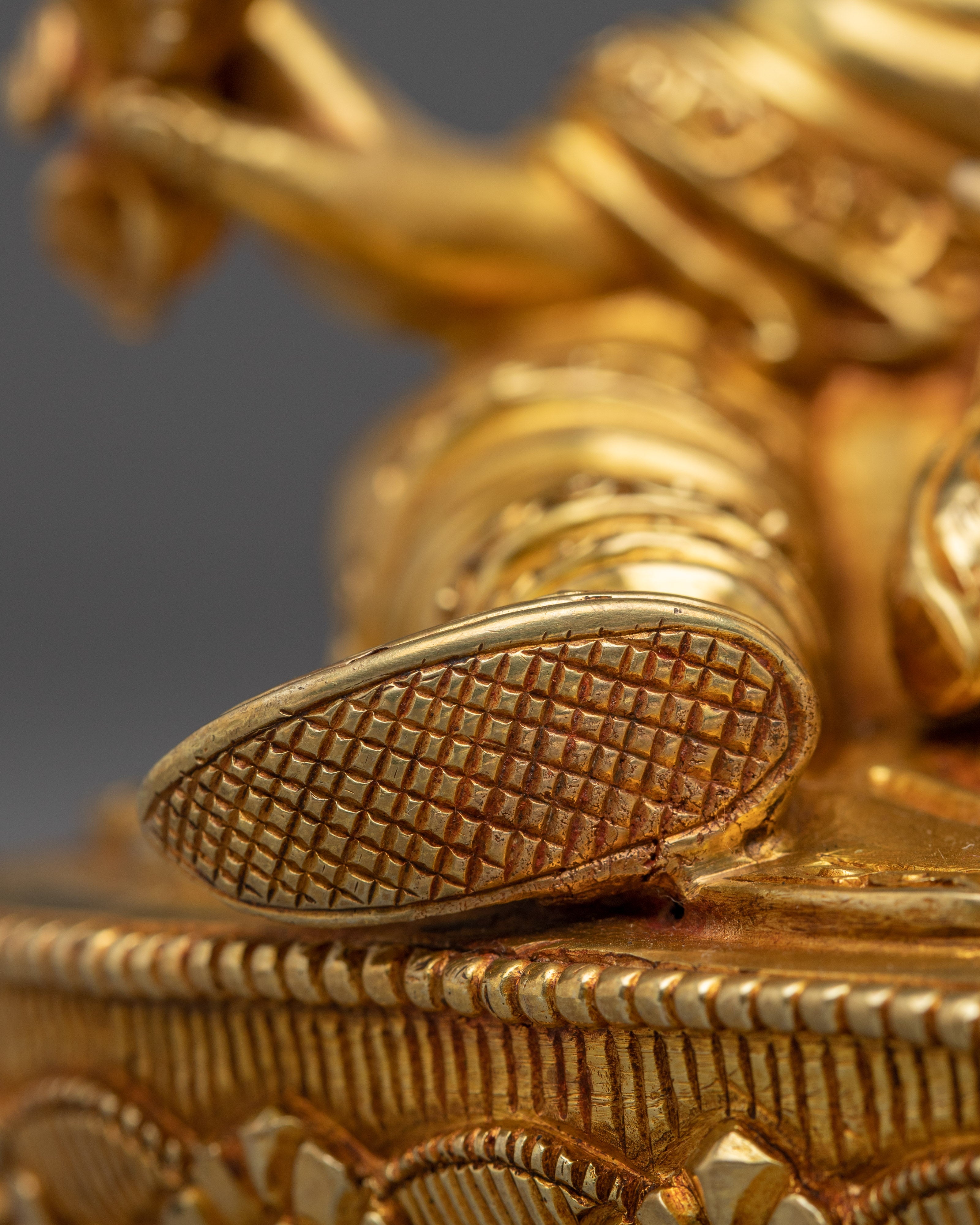 Golden Statue of Guru Rinpoche | Himalayan Padmasambhava Statue