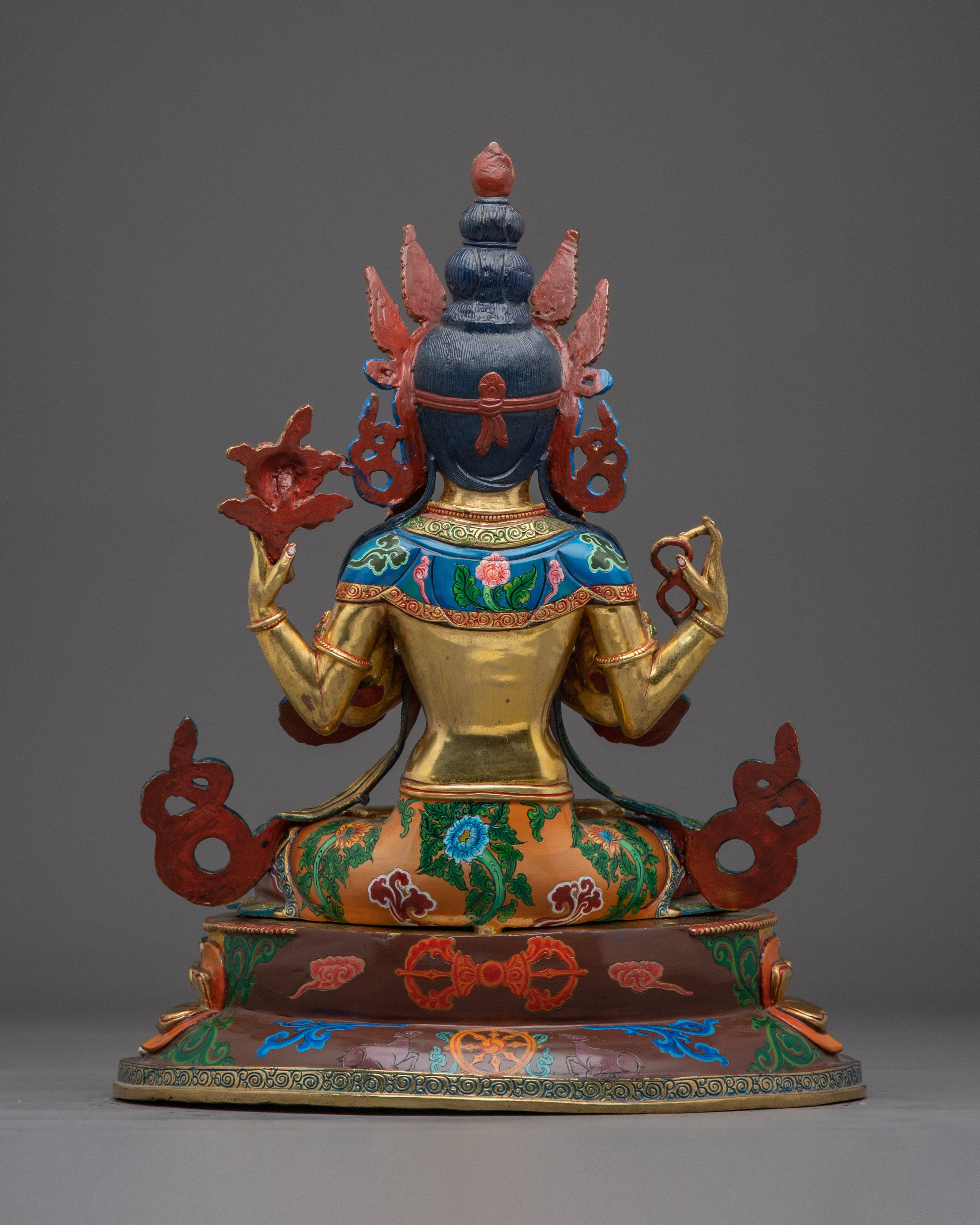 4-Armed Avalokiteshvara Figurine | Tibetan Sculpture