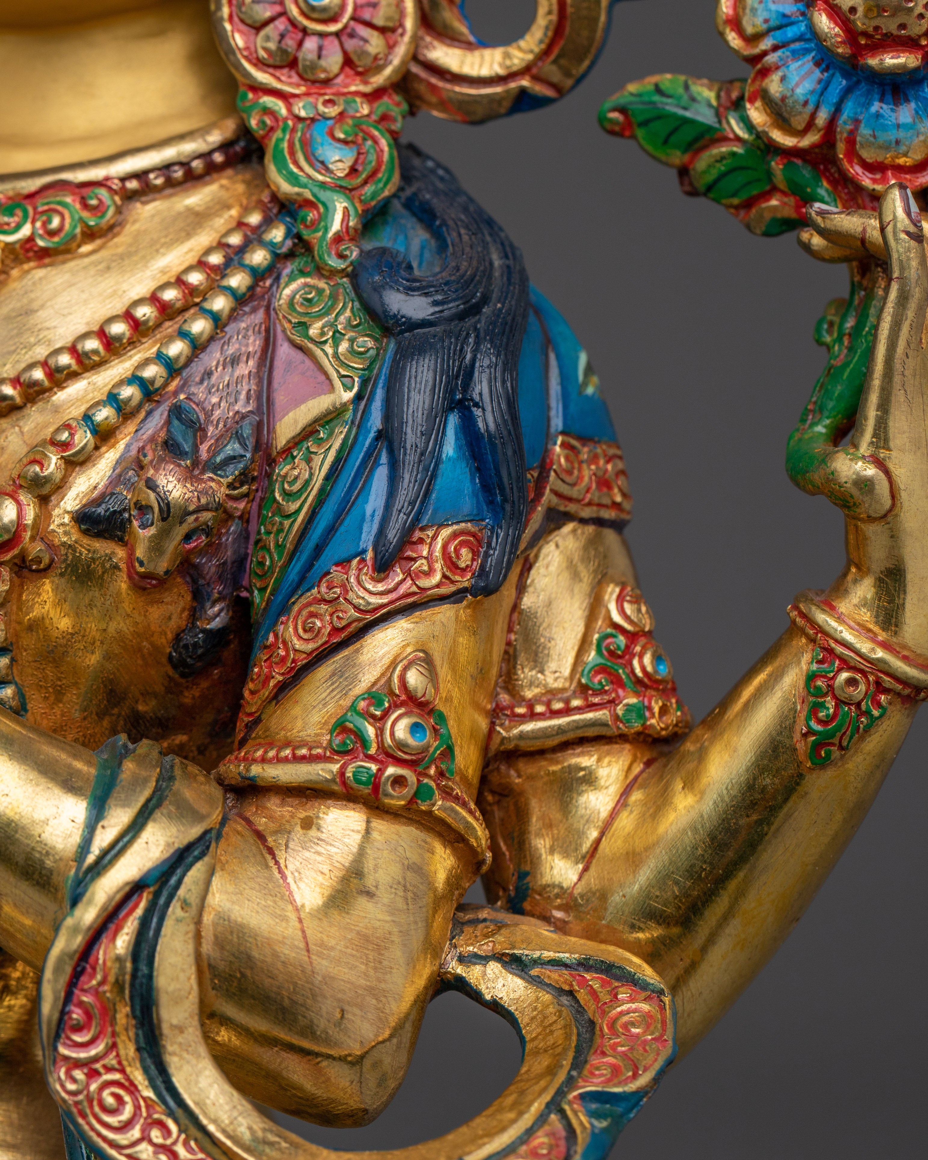 4-Armed Avalokiteshvara Figurine | Tibetan Sculpture