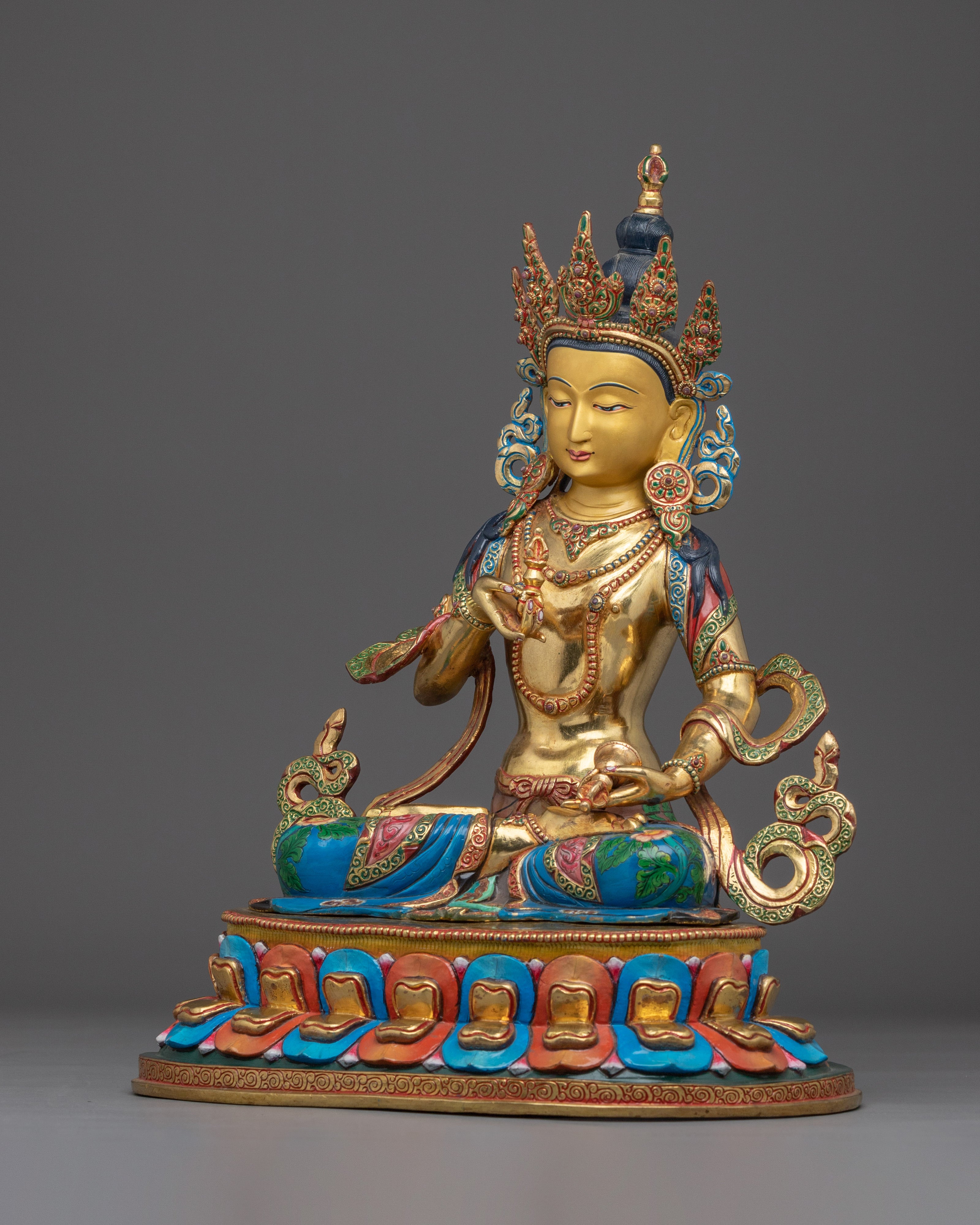 Golden statue of Vajrasattva | Dorje Sempa - Embodiment of Purification