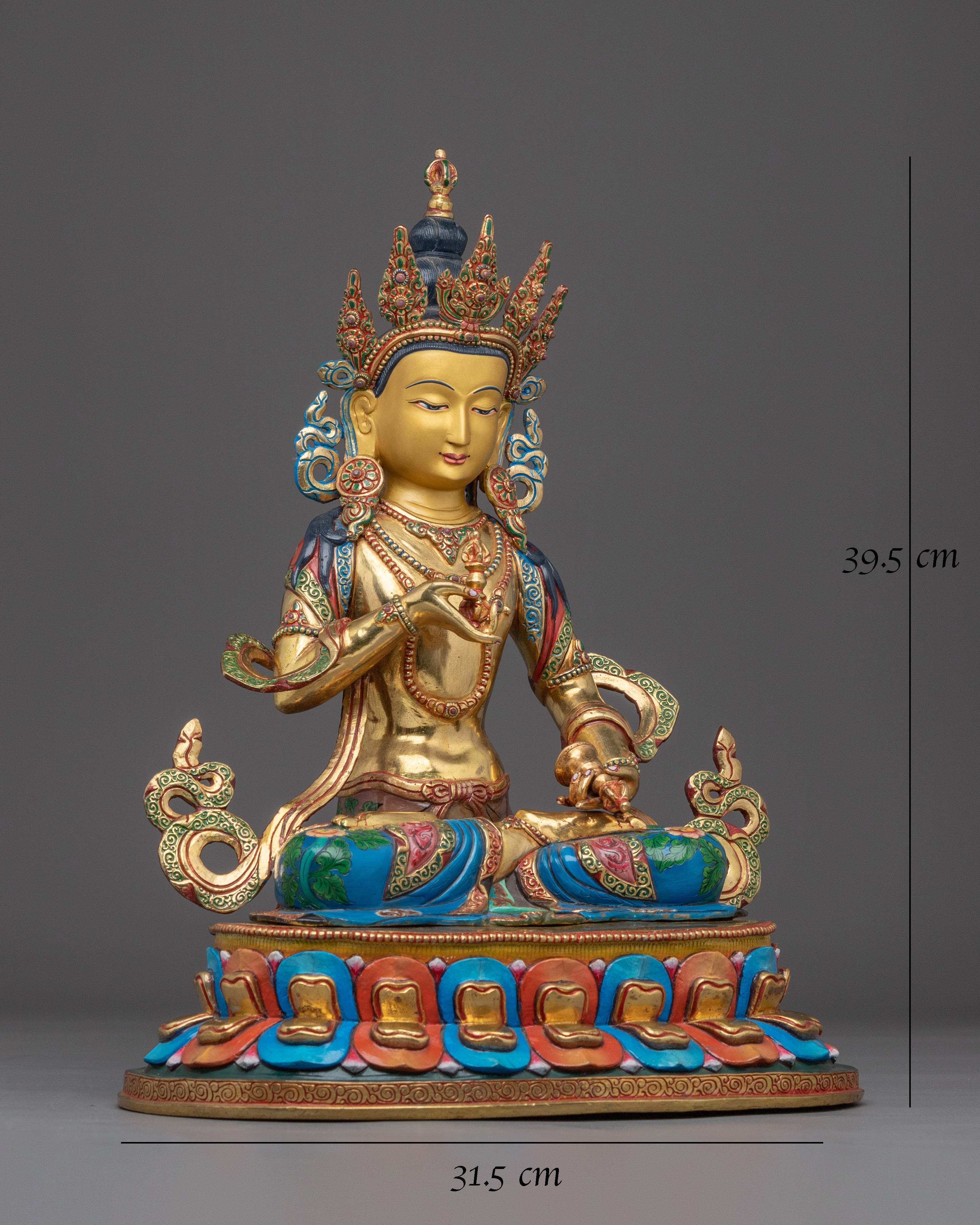 Golden statue of Vajrasattva | Dorje Sempa