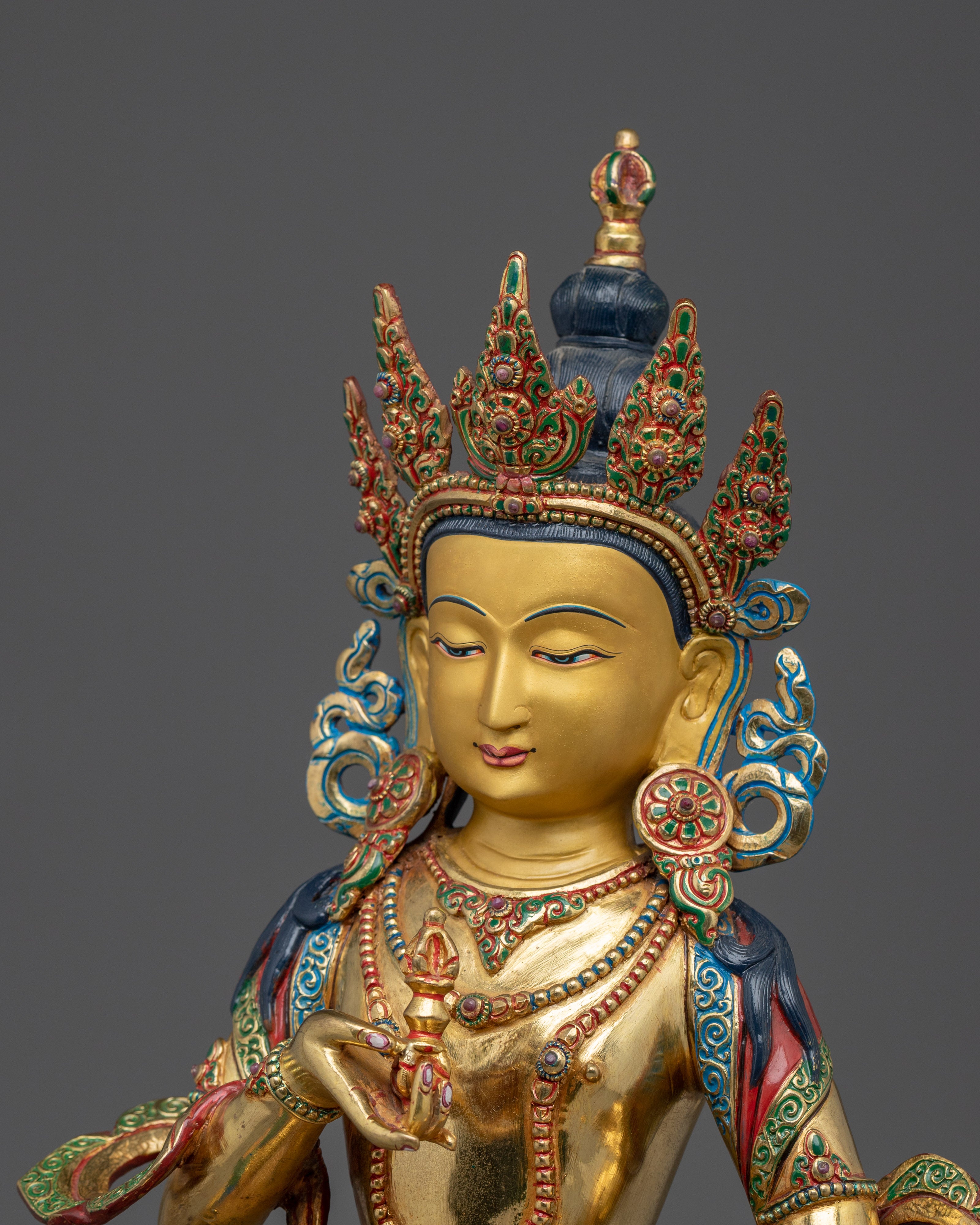 Golden statue of Vajrasattva | Dorje Sempa - Embodiment of Purification