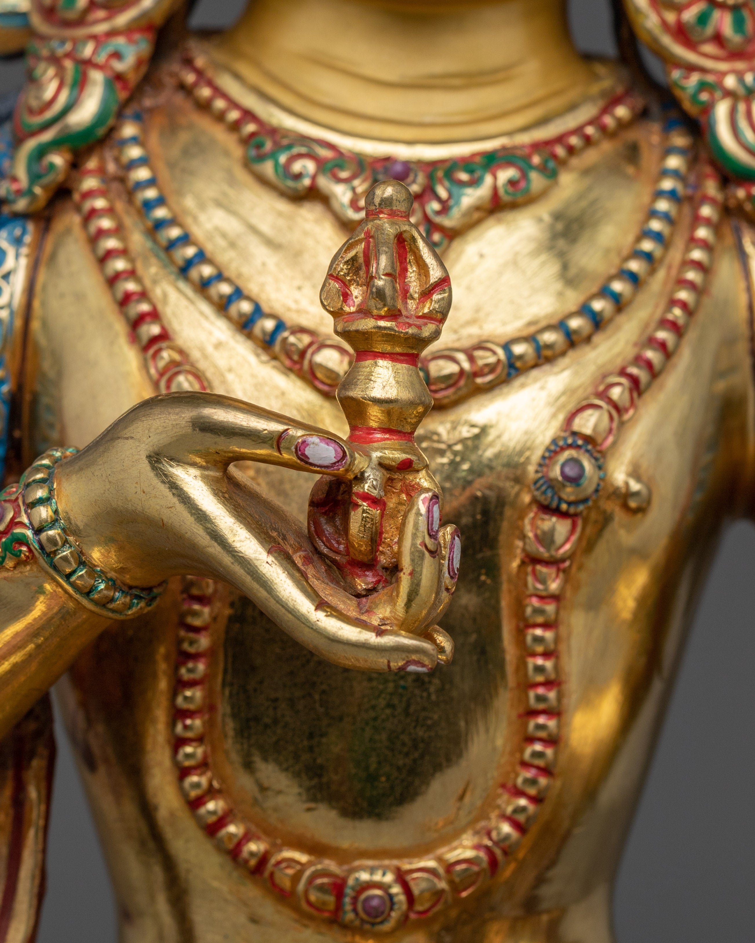 Golden statue of Vajrasattva | Dorje Sempa - Embodiment of Purification