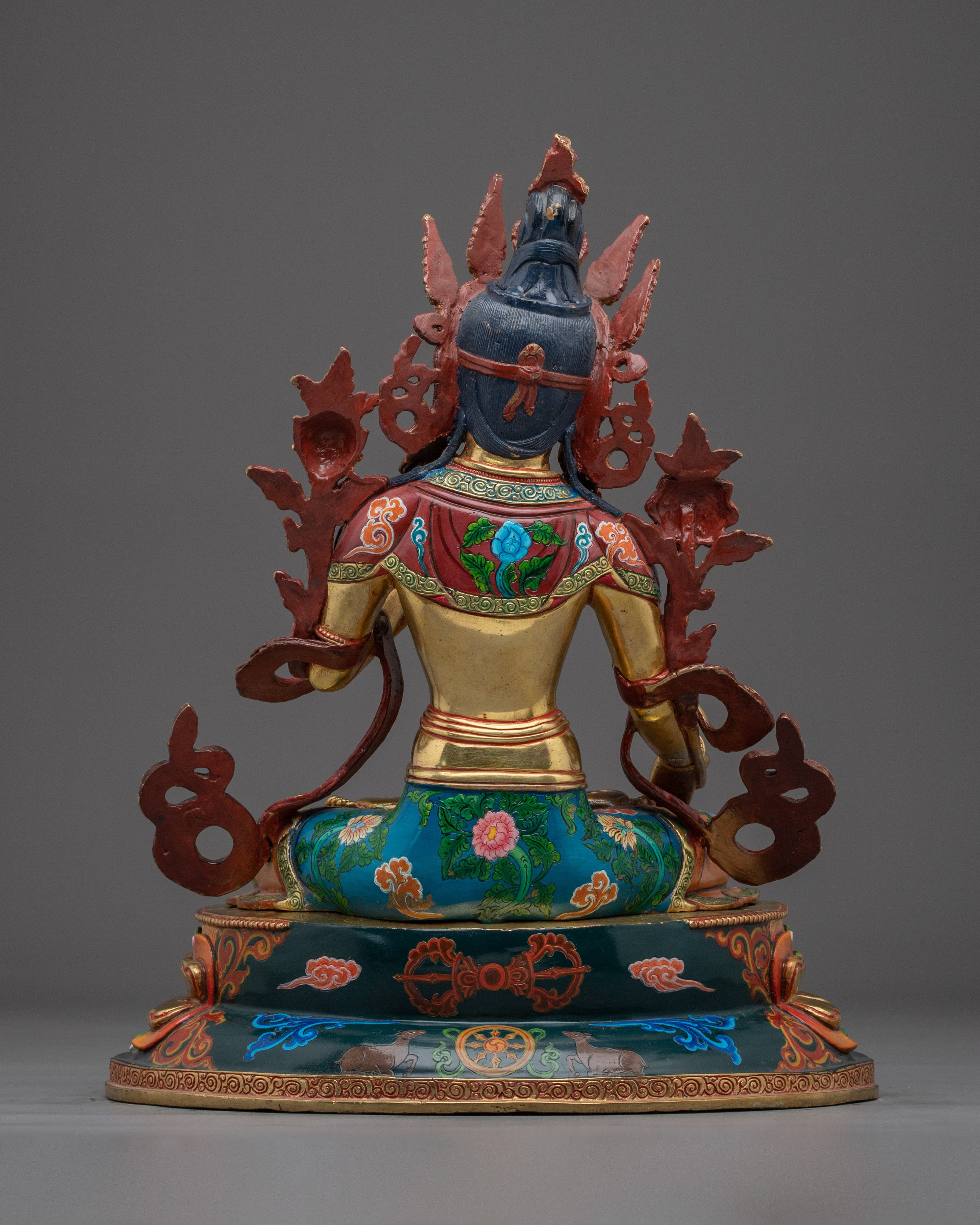 Golden White Tara Spiritual Statue | Enlightened Compassion Deity