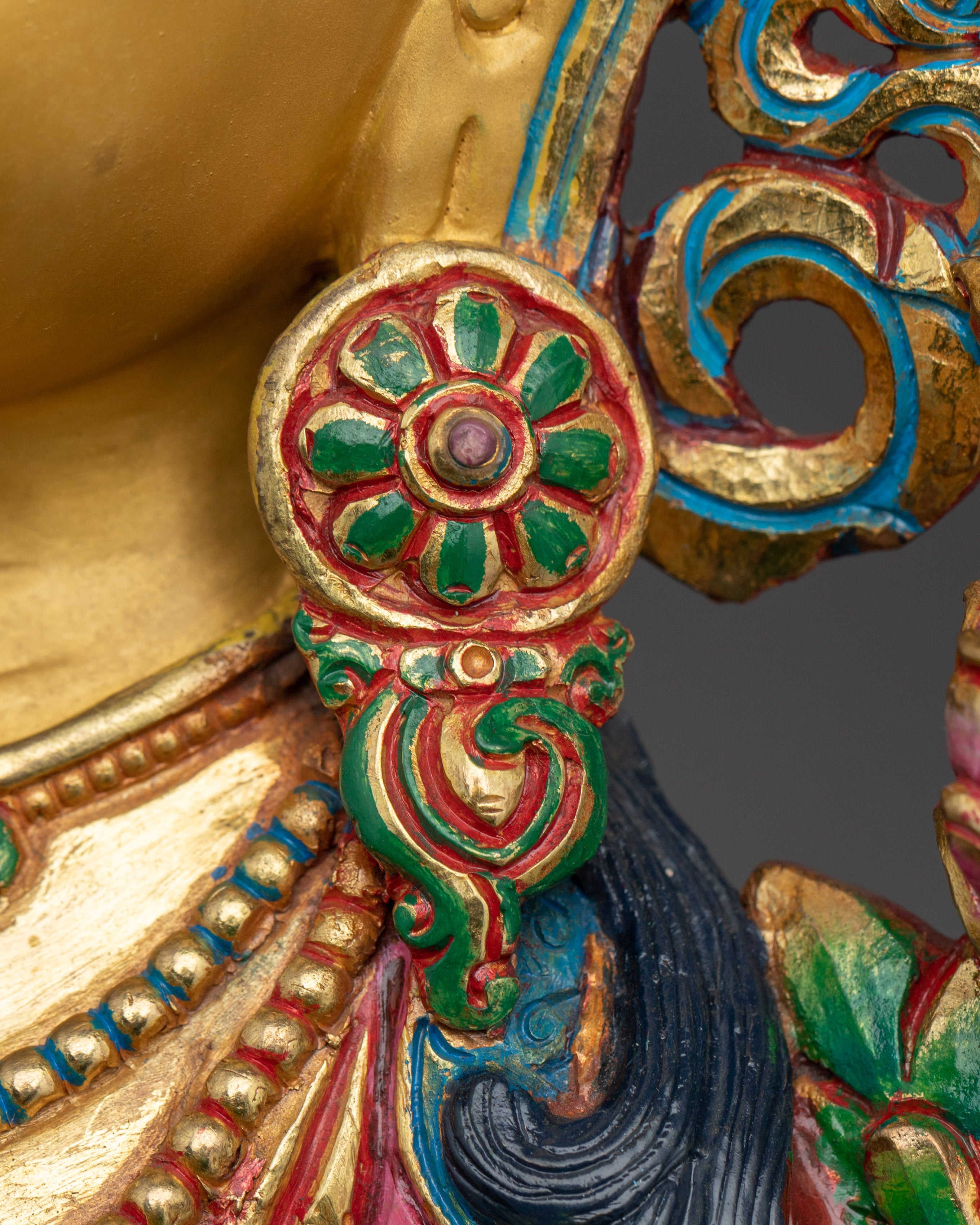 Golden White Tara Spiritual Statue | Enlightened Compassion Deity