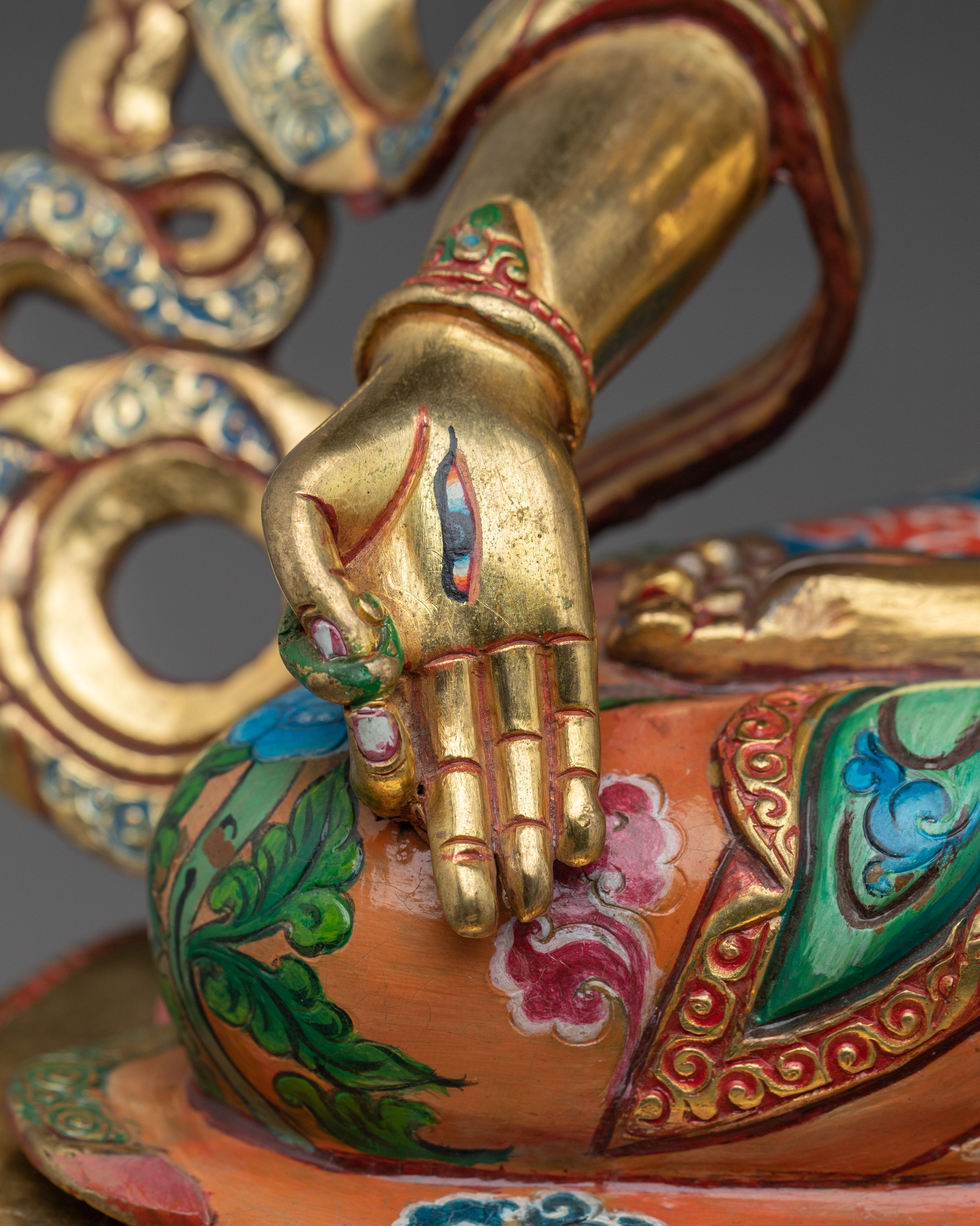 Golden White Tara Spiritual Statue | Enlightened Compassion Deity