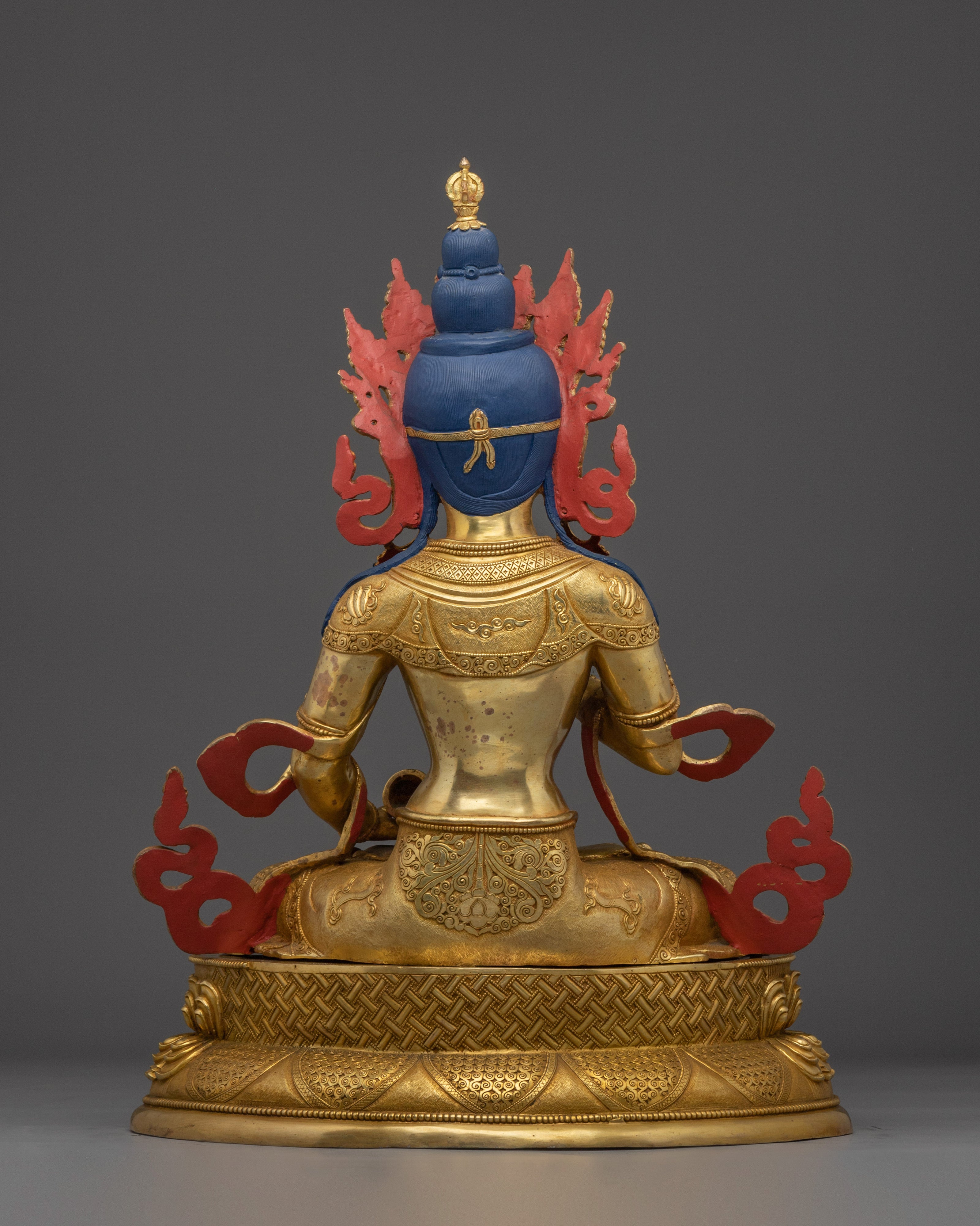 Handcrafted Golden Buddhist Deity Vajrasattva | The Thunderbolt Being