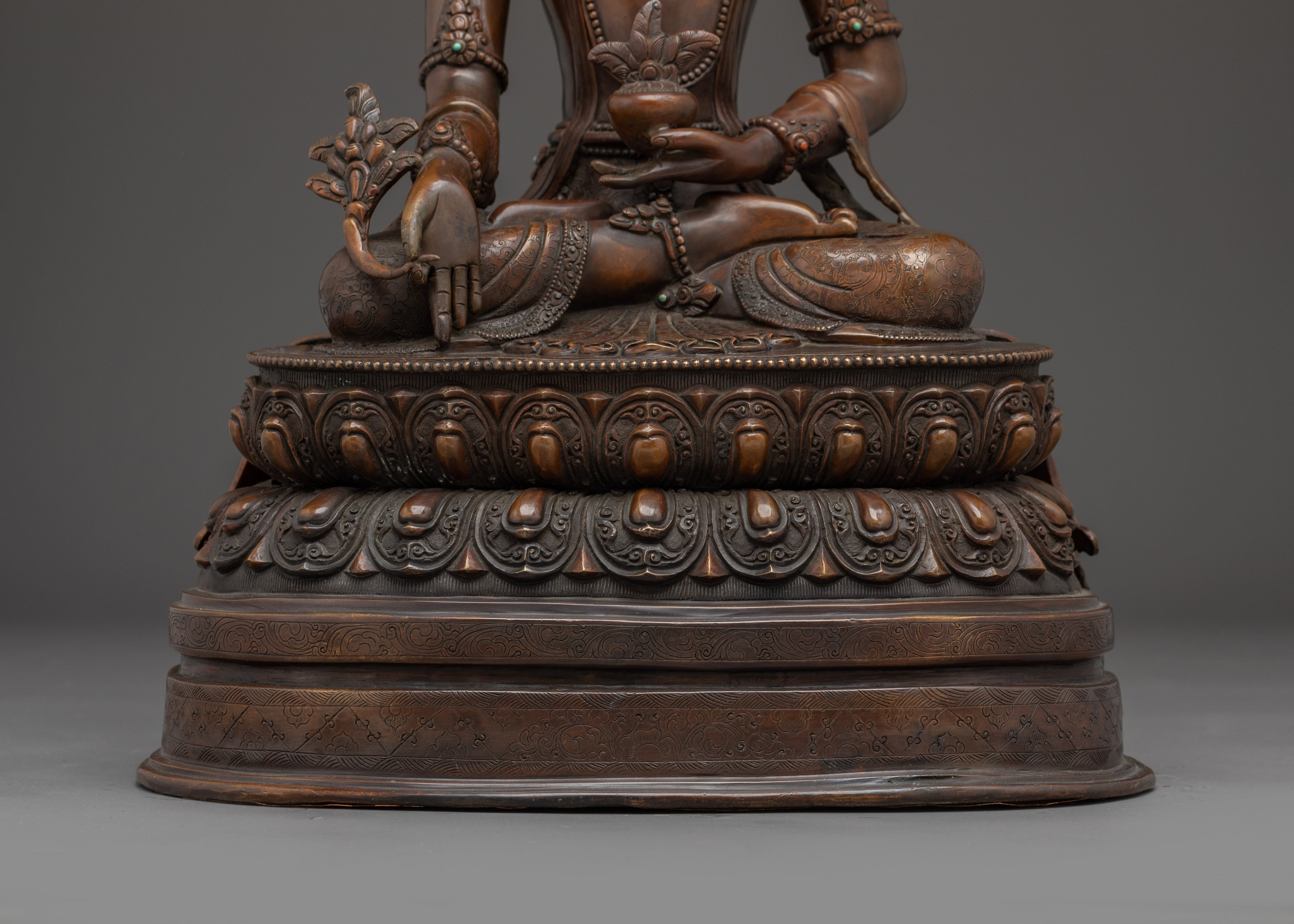 Crown Medicine Buddha Statue | Spiritual Decor Figurine