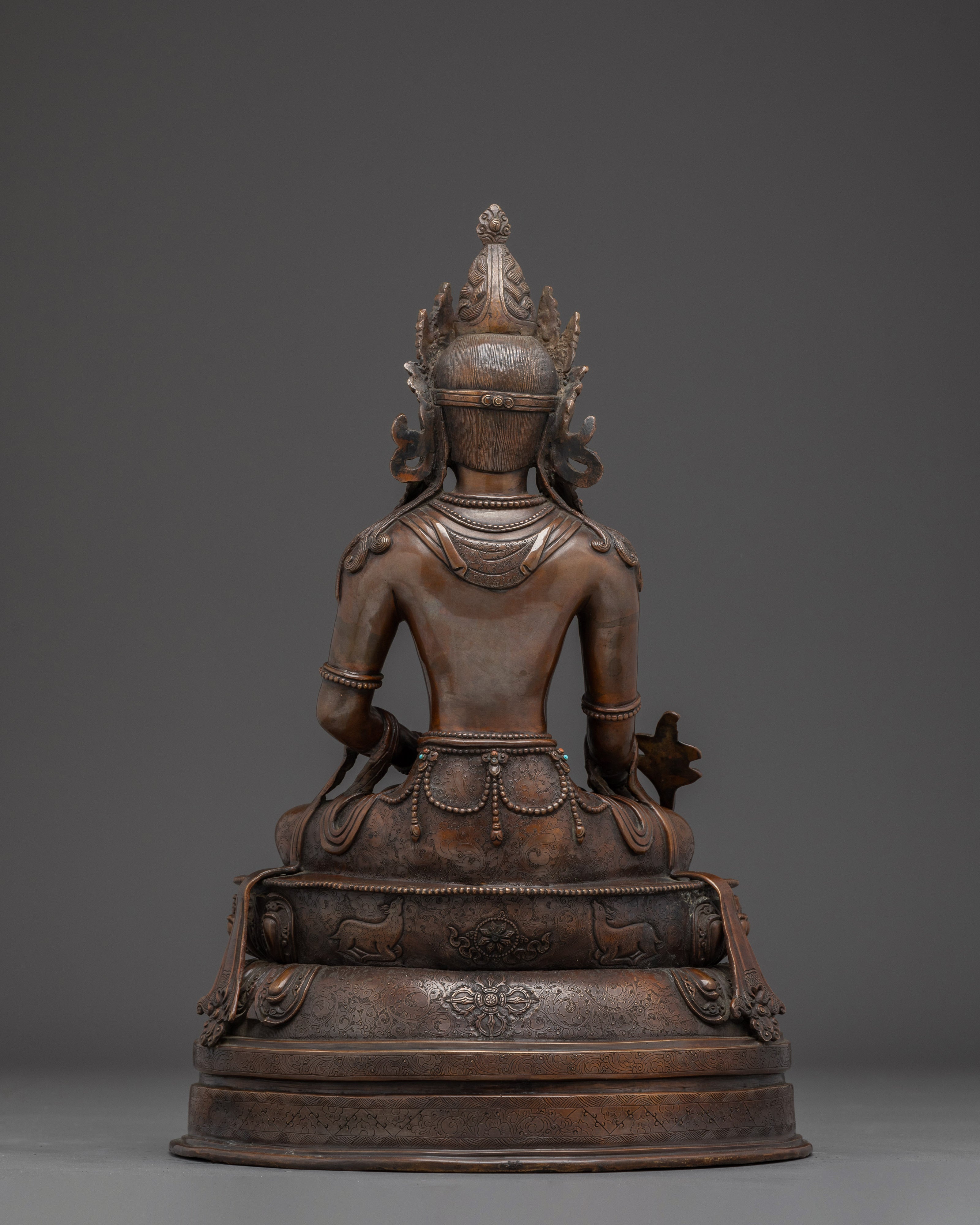 Crown Medicine Buddha Statue | Spiritual Decor Figurine