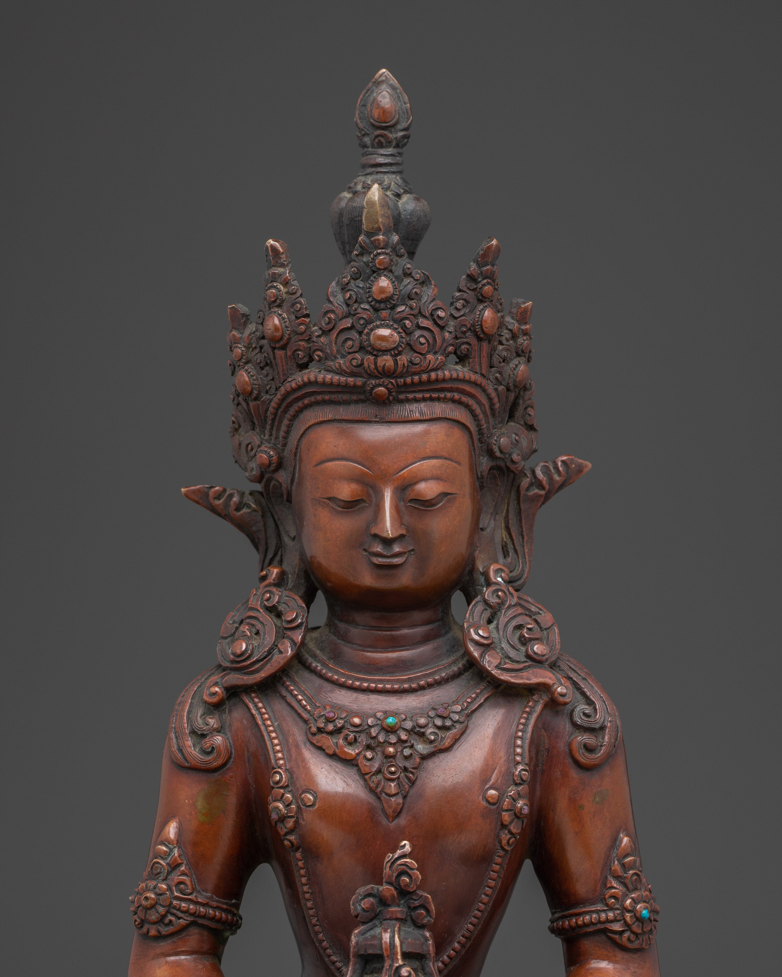 Statue of Crowned Amitayus | Buddha of Long-life