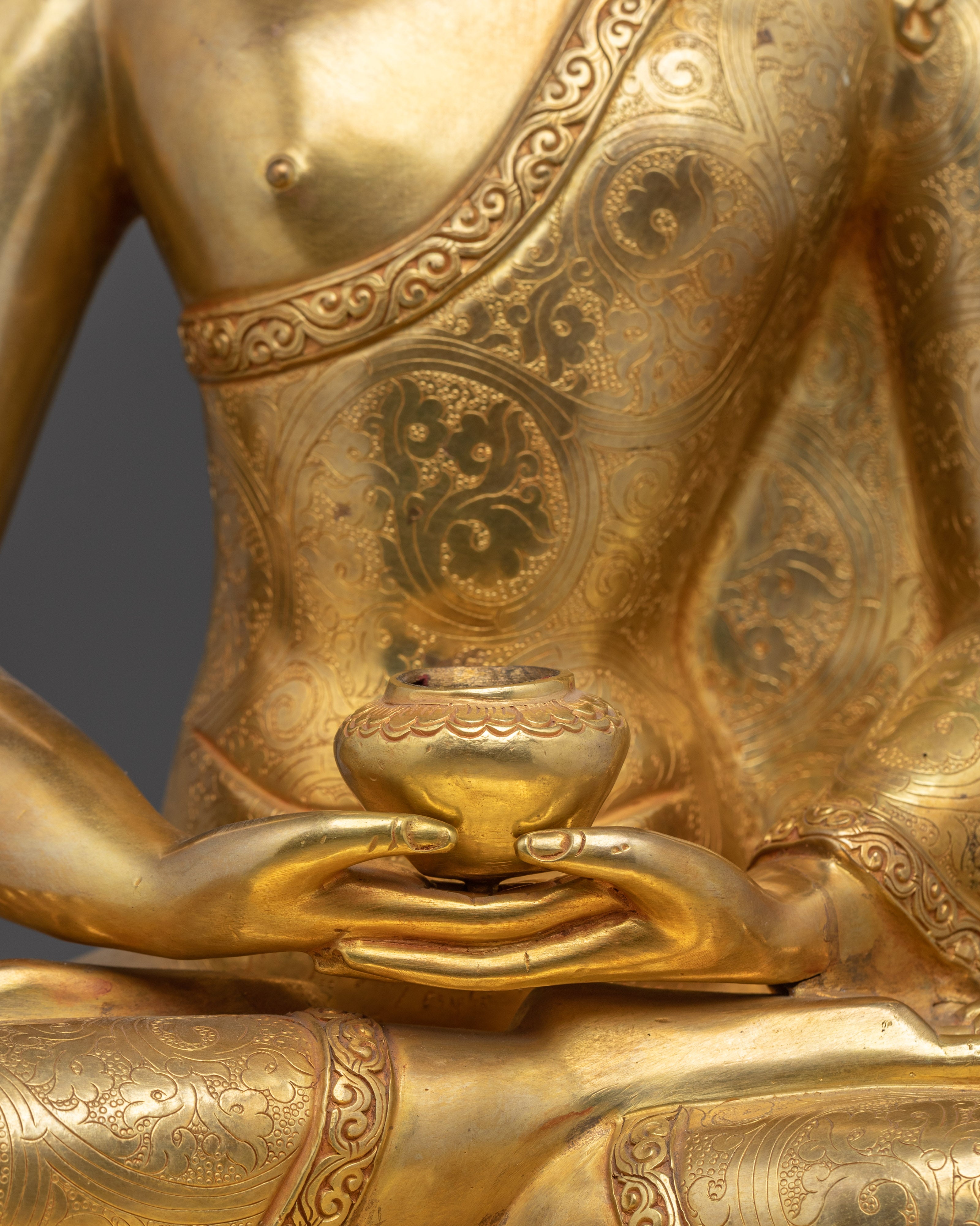 Enlightened Golden Amitabha Buddha Statue | Spiritual Buddha