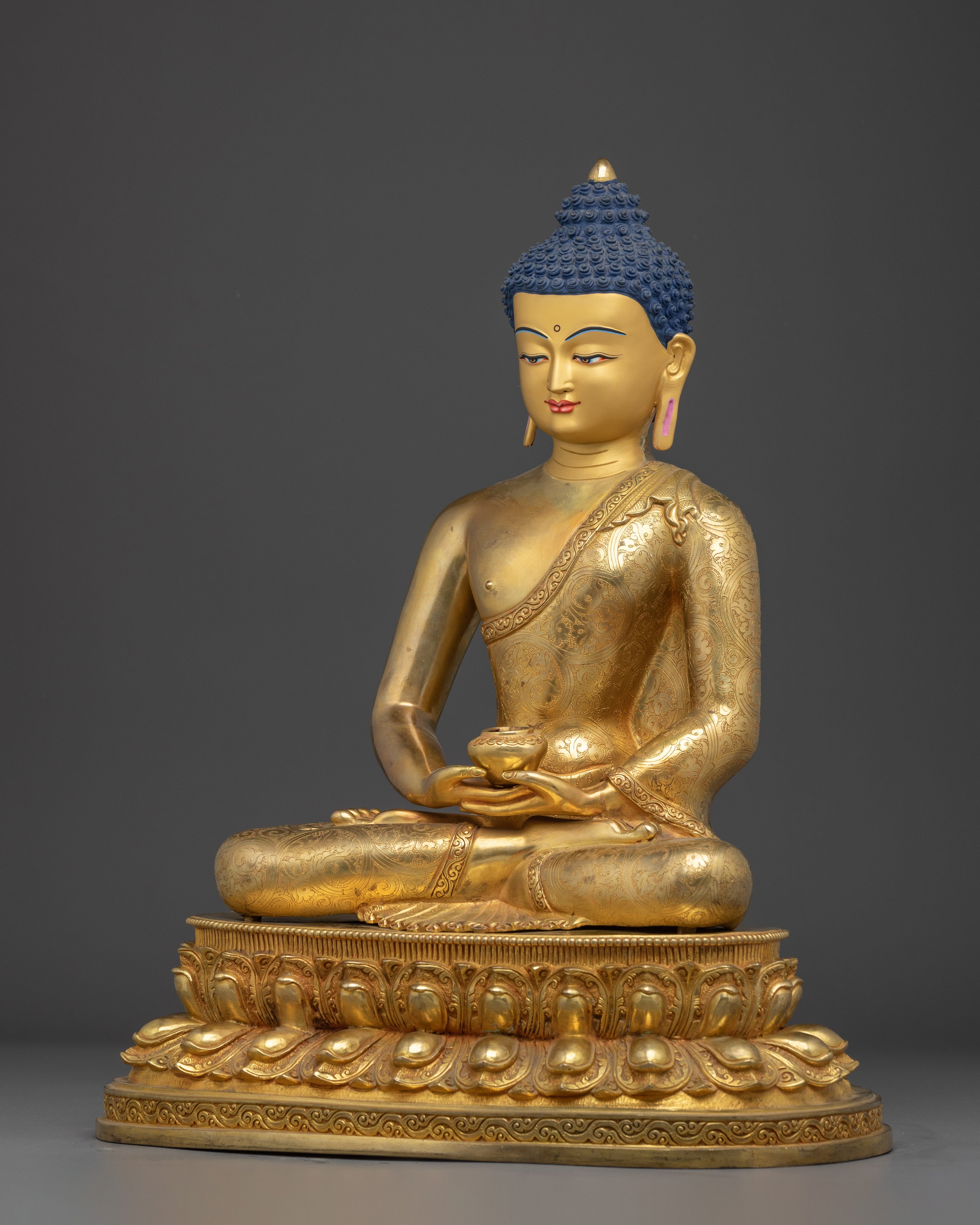 Enlightened Golden Amitabha Buddha Statue | Spiritual Buddha