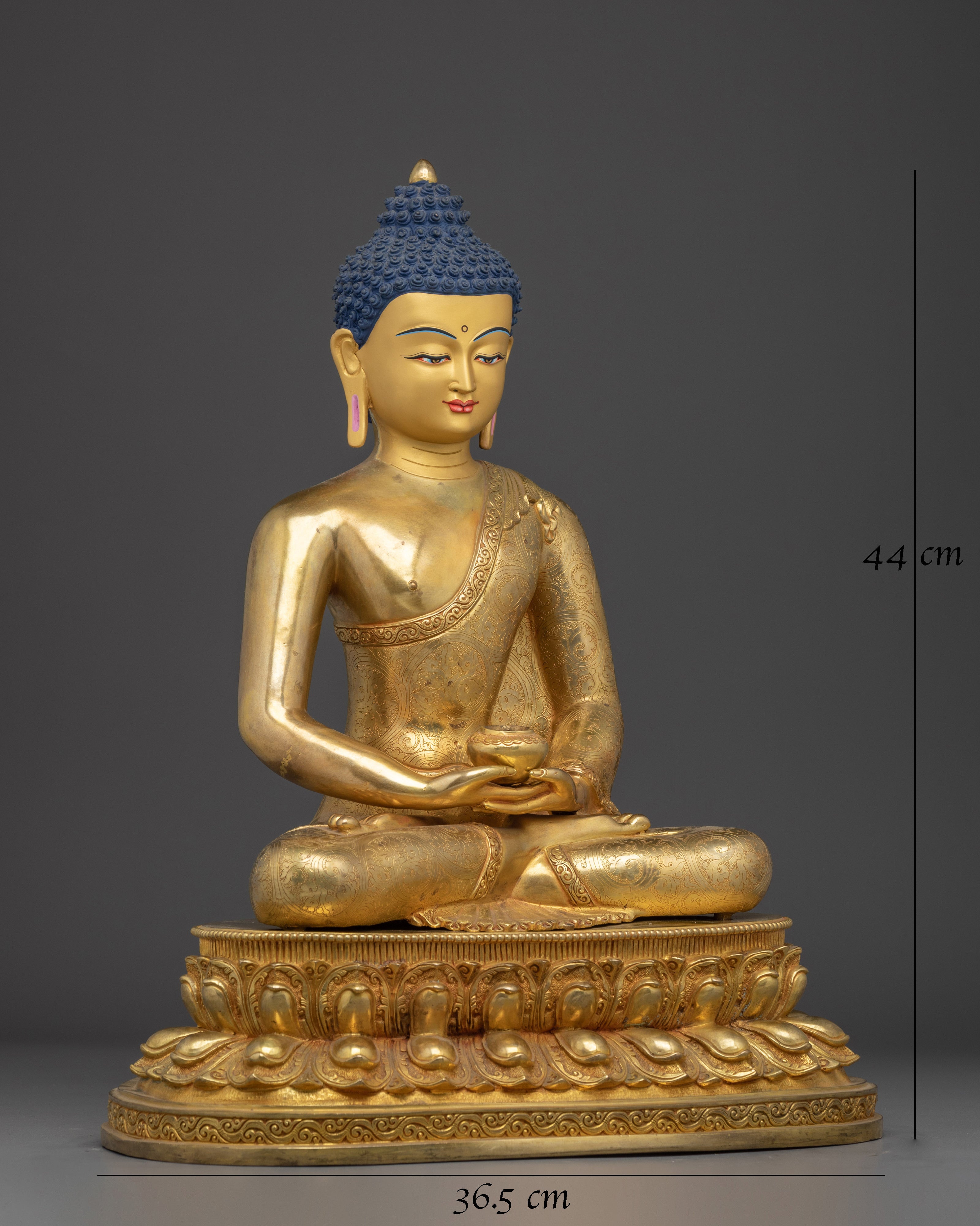 Enlightened Golden Amitabha Buddha Statue