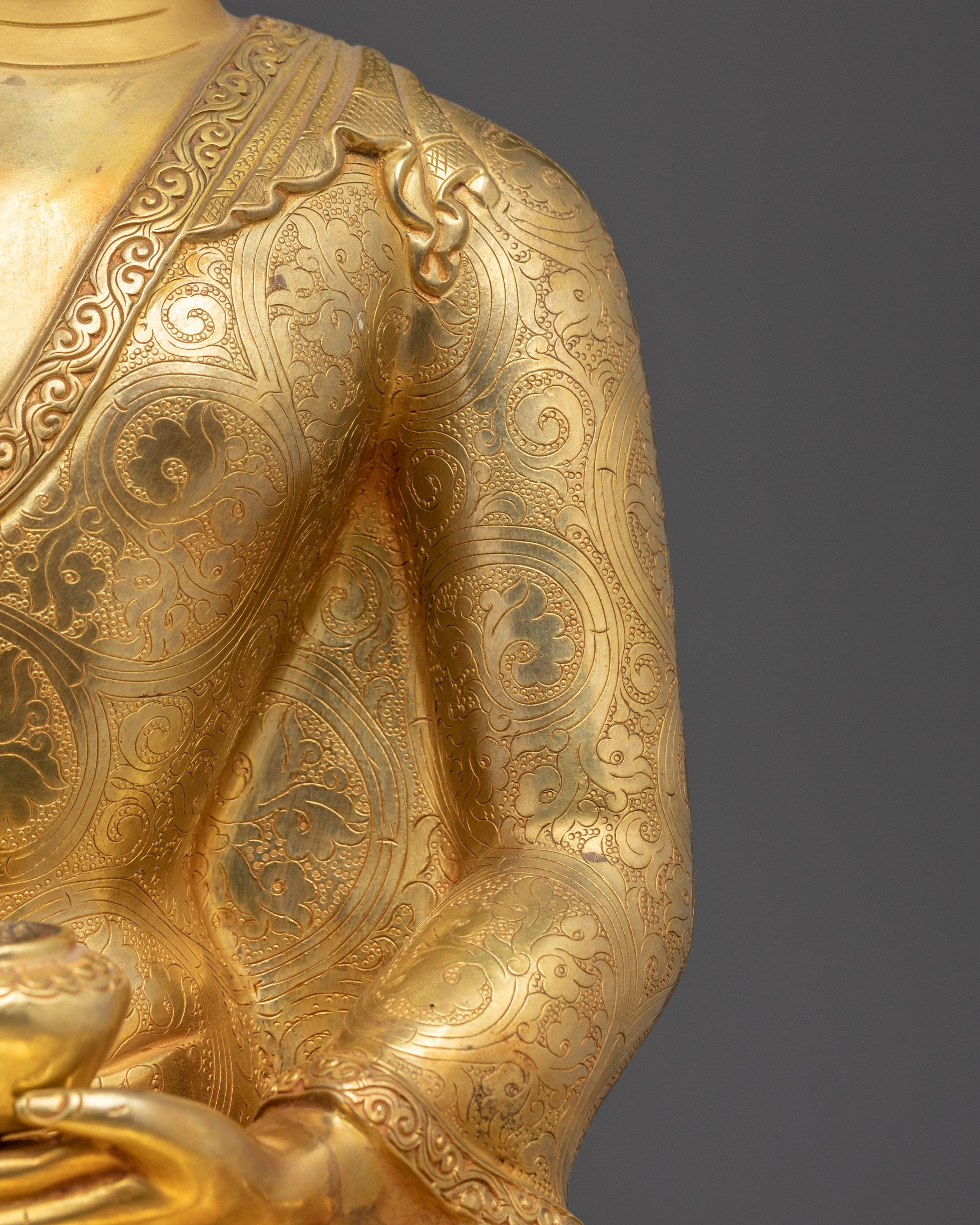 Enlightened Golden Amitabha Buddha Statue | Spiritual Buddha
