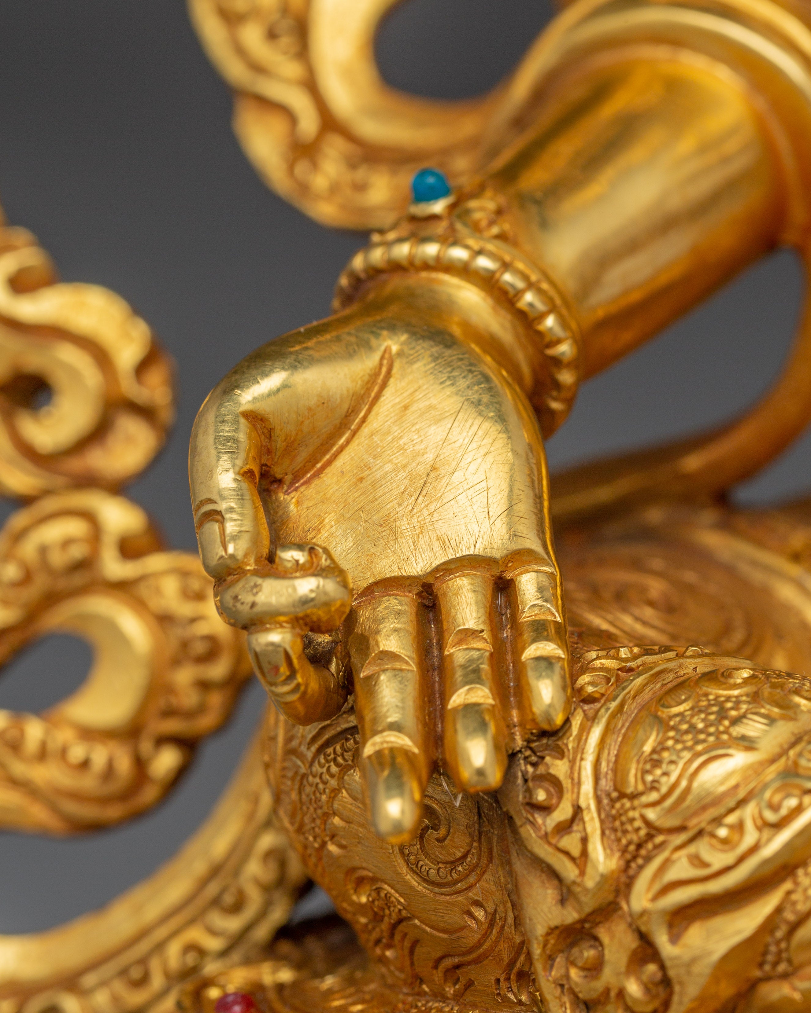 Tranquil Statue of Green Tara | Shyama Tara - Mother of Liberator