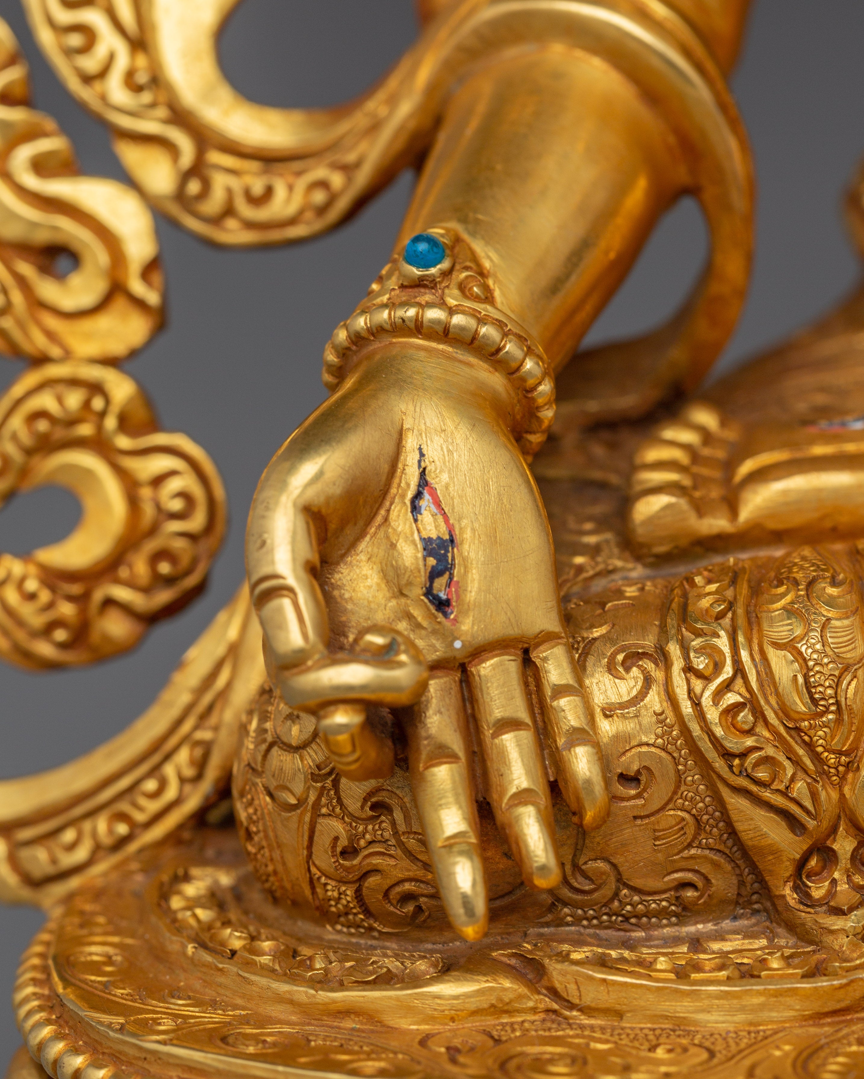 Handmade Statue of Sita Tara | White Tara - Tibetan Healing Deity