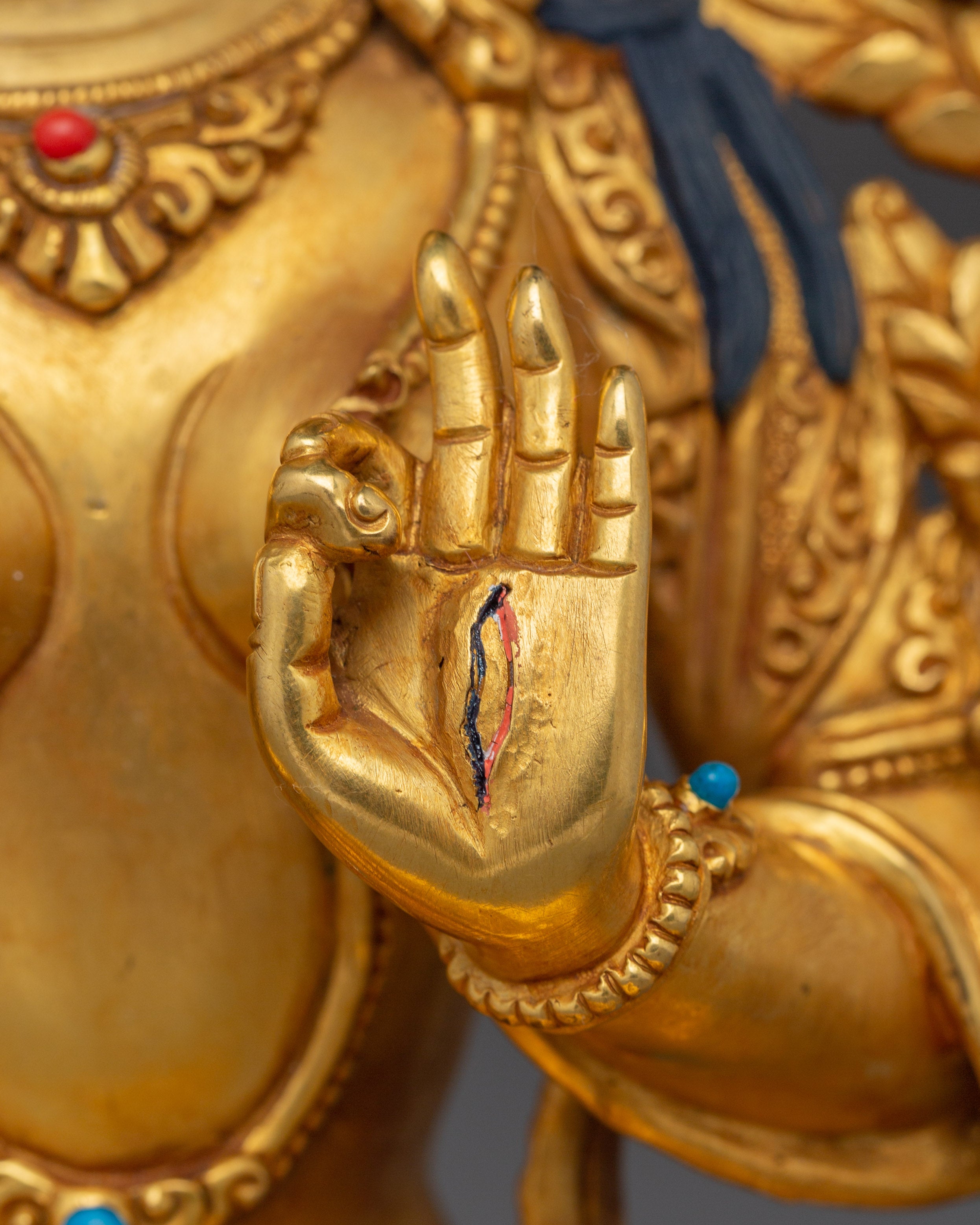 Handmade Statue of Sita Tara | White Tara - Tibetan Healing Deity