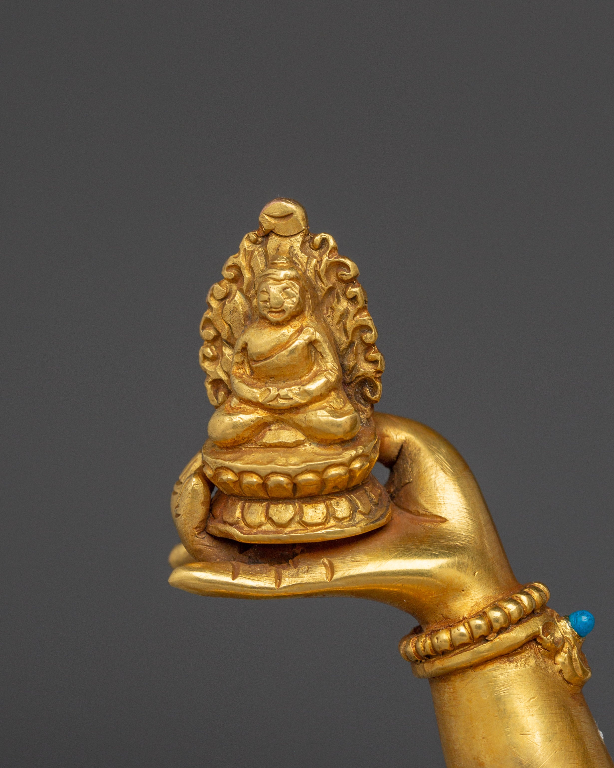 Golden Statue of Usnishavijaya | Namgyalma - Tibetan Healing Deity