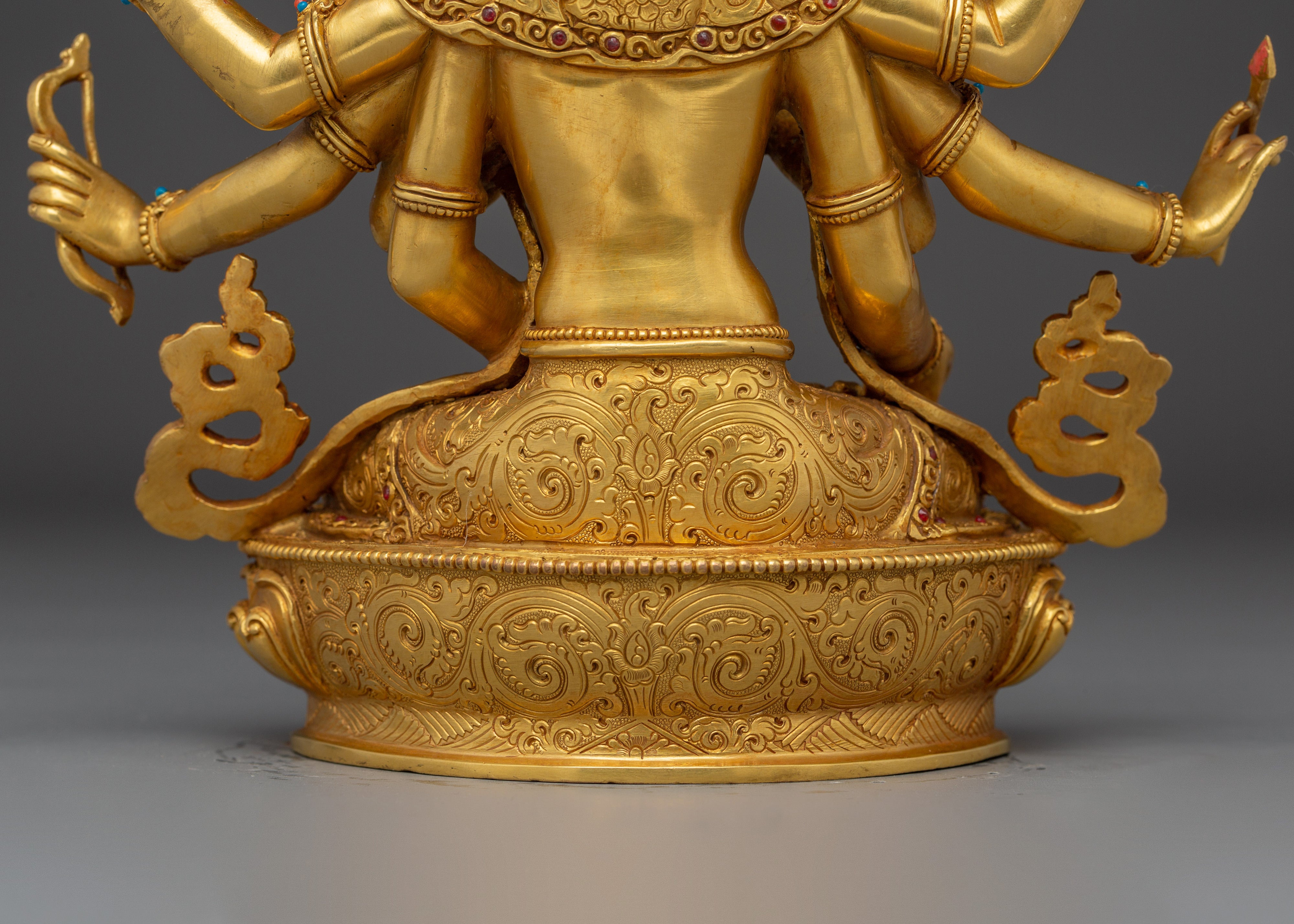 Golden Statue of Usnishavijaya | Namgyalma - Tibetan Healing Deity
