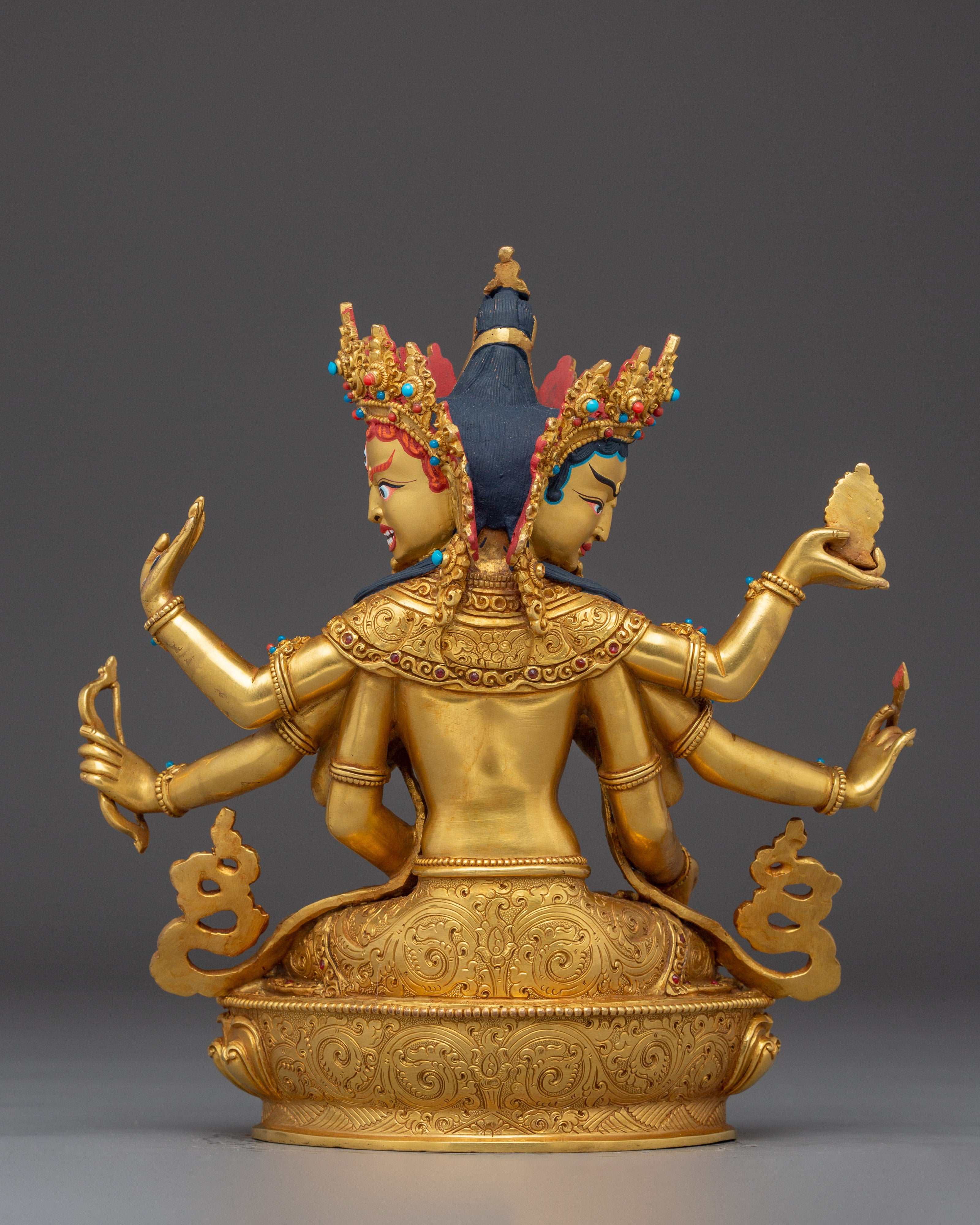 Golden Statue of Usnishavijaya | Namgyalma - Tibetan Healing Deity