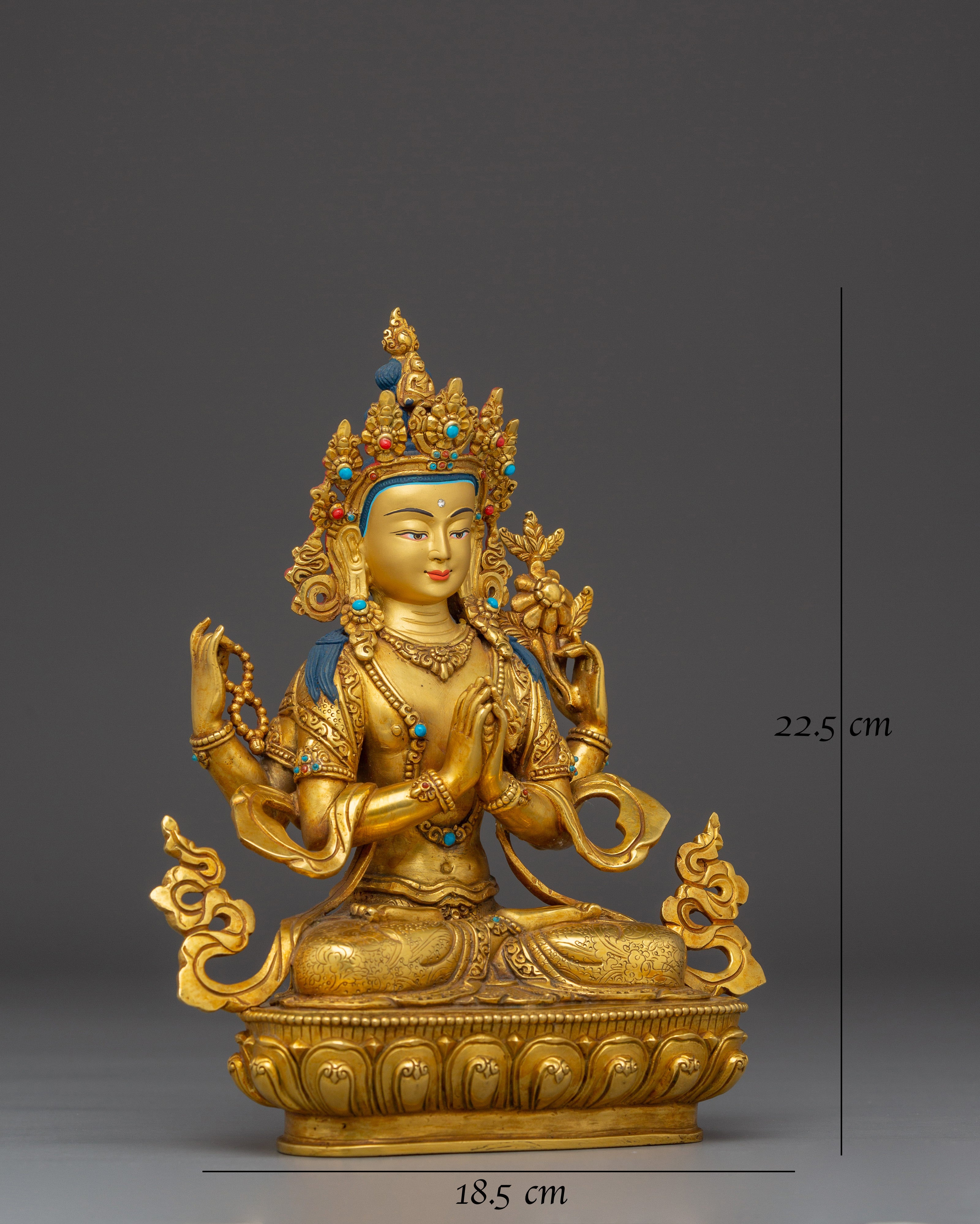 Peaceful Statue of Chenrezig