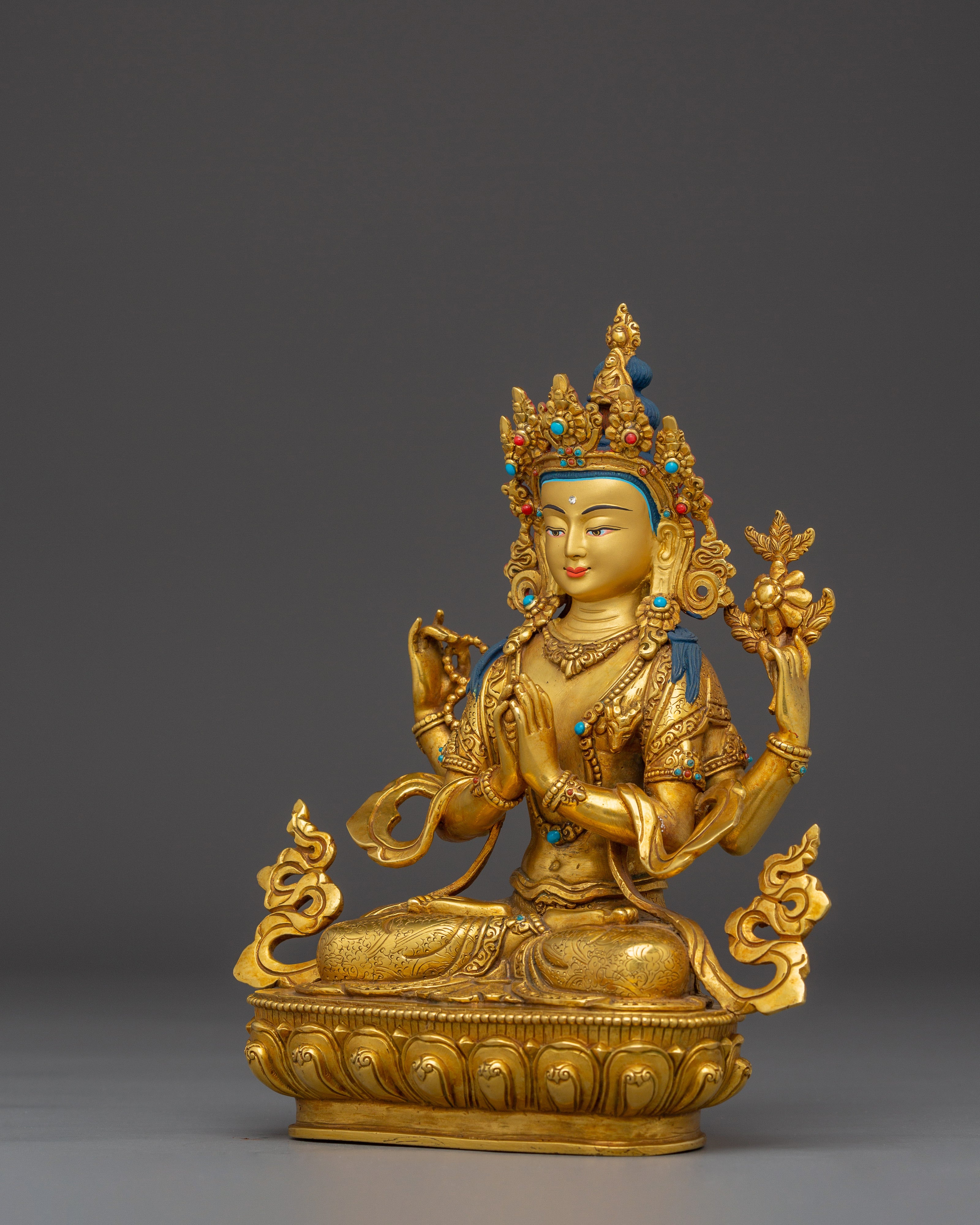 Peaceful Statue of Chenrezig | Bodhisattva of Infinite Compassion