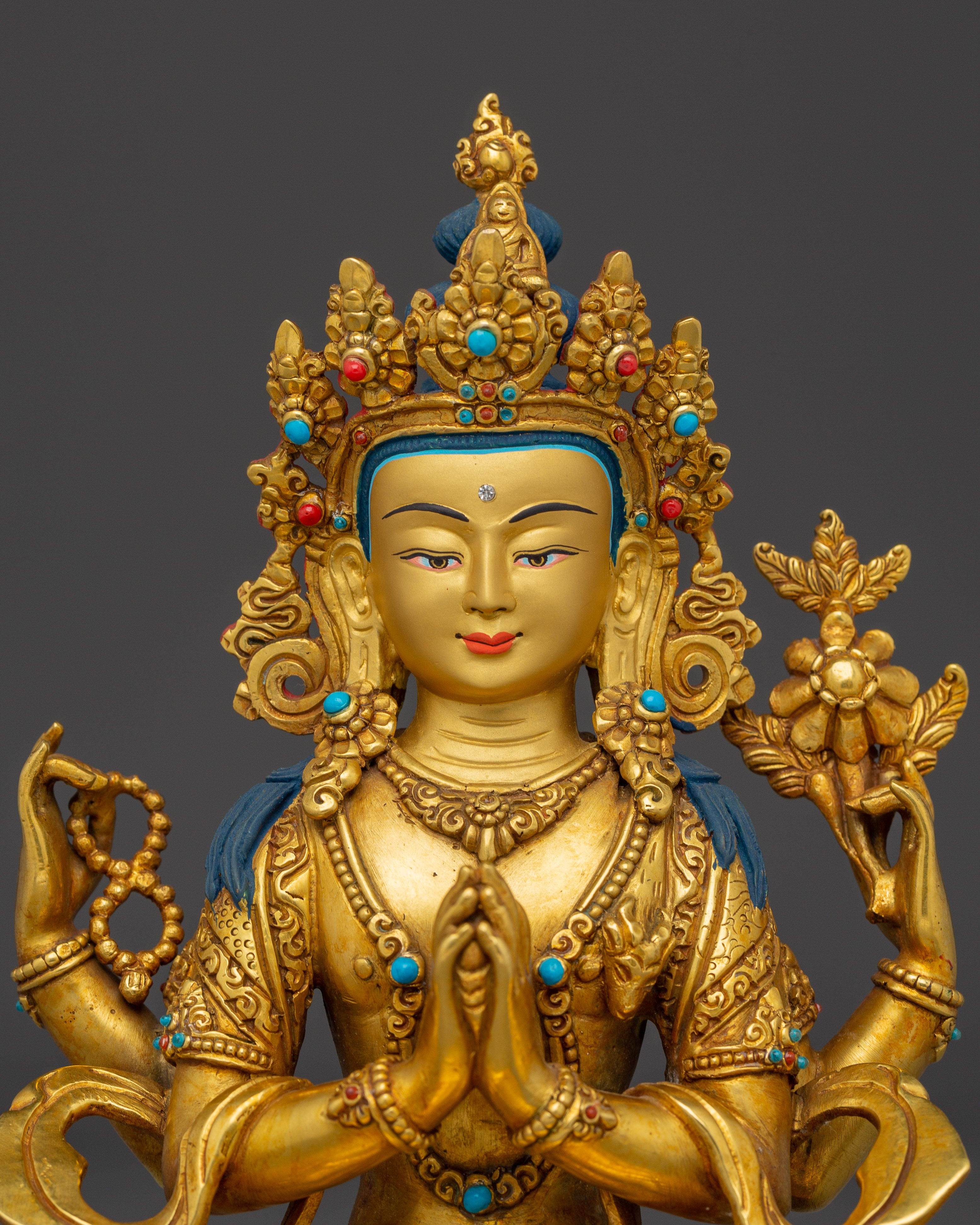 Peaceful Statue of Chenrezig | Bodhisattva of Infinite Compassion