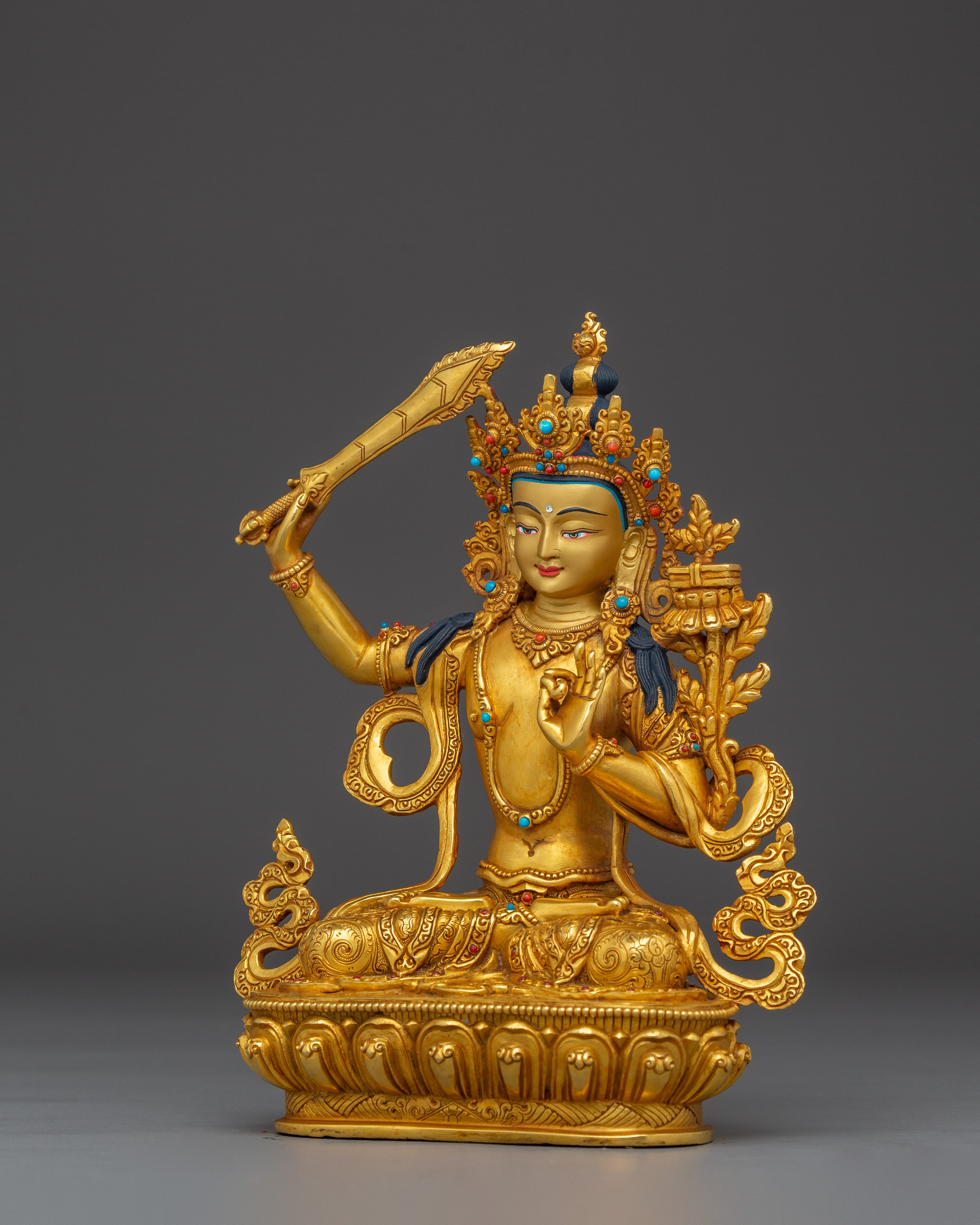 Prajna Bodhisattva Manjushri Artwork | Wielder of the Flaming Sword