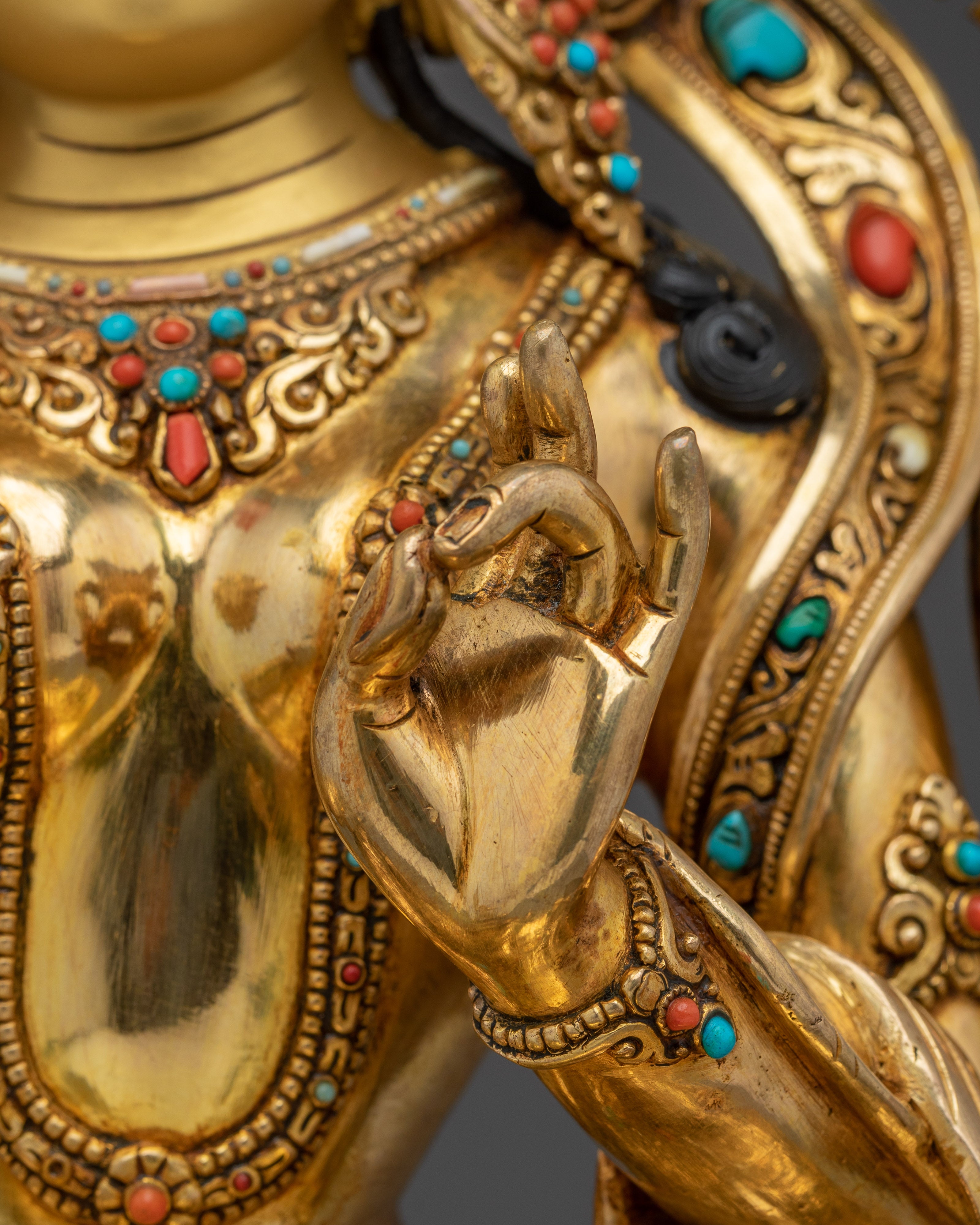Majestic Statue of Bodhisattva Green Tara | Mother of Liberation