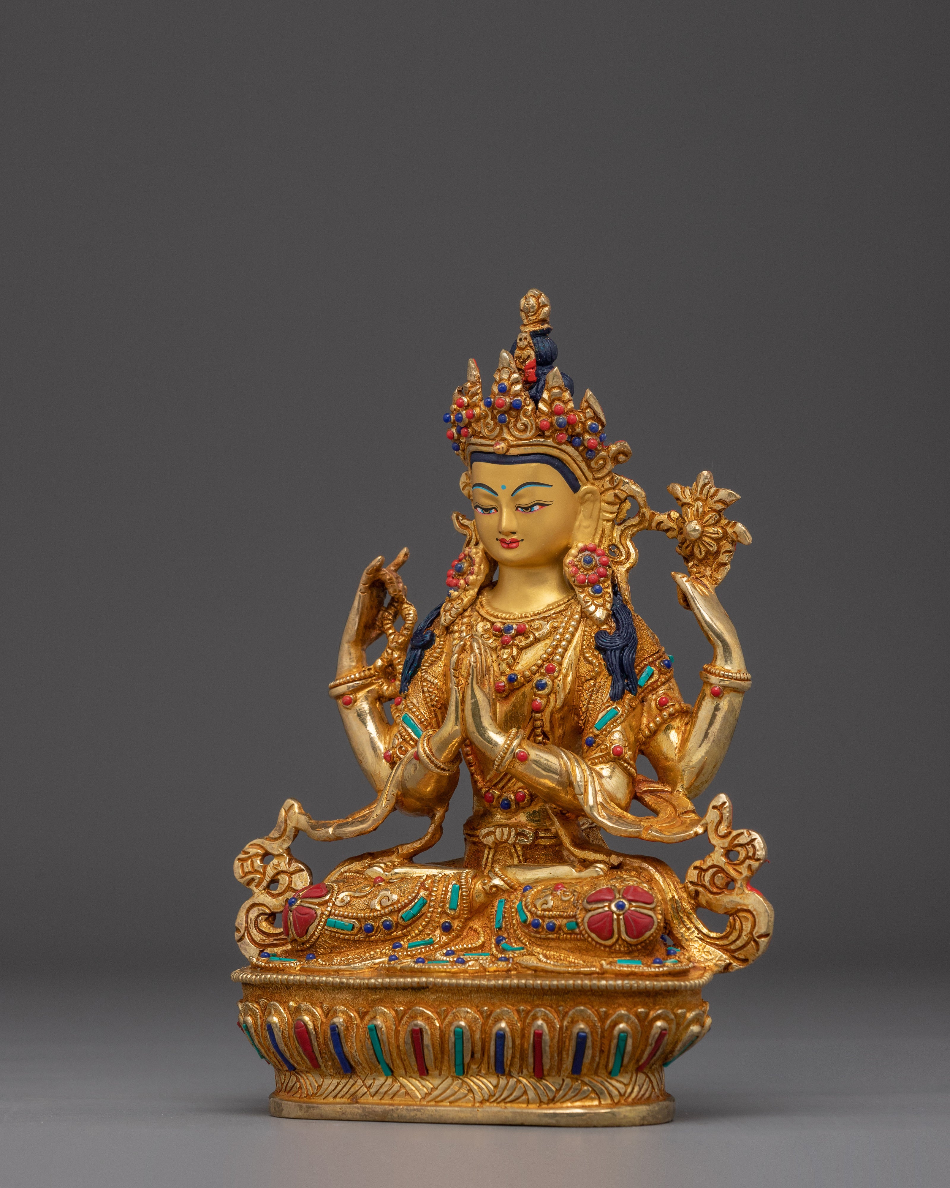 Peaceful Compassionate Chenrezig Art | Bodhisattva Avalokiteshvara