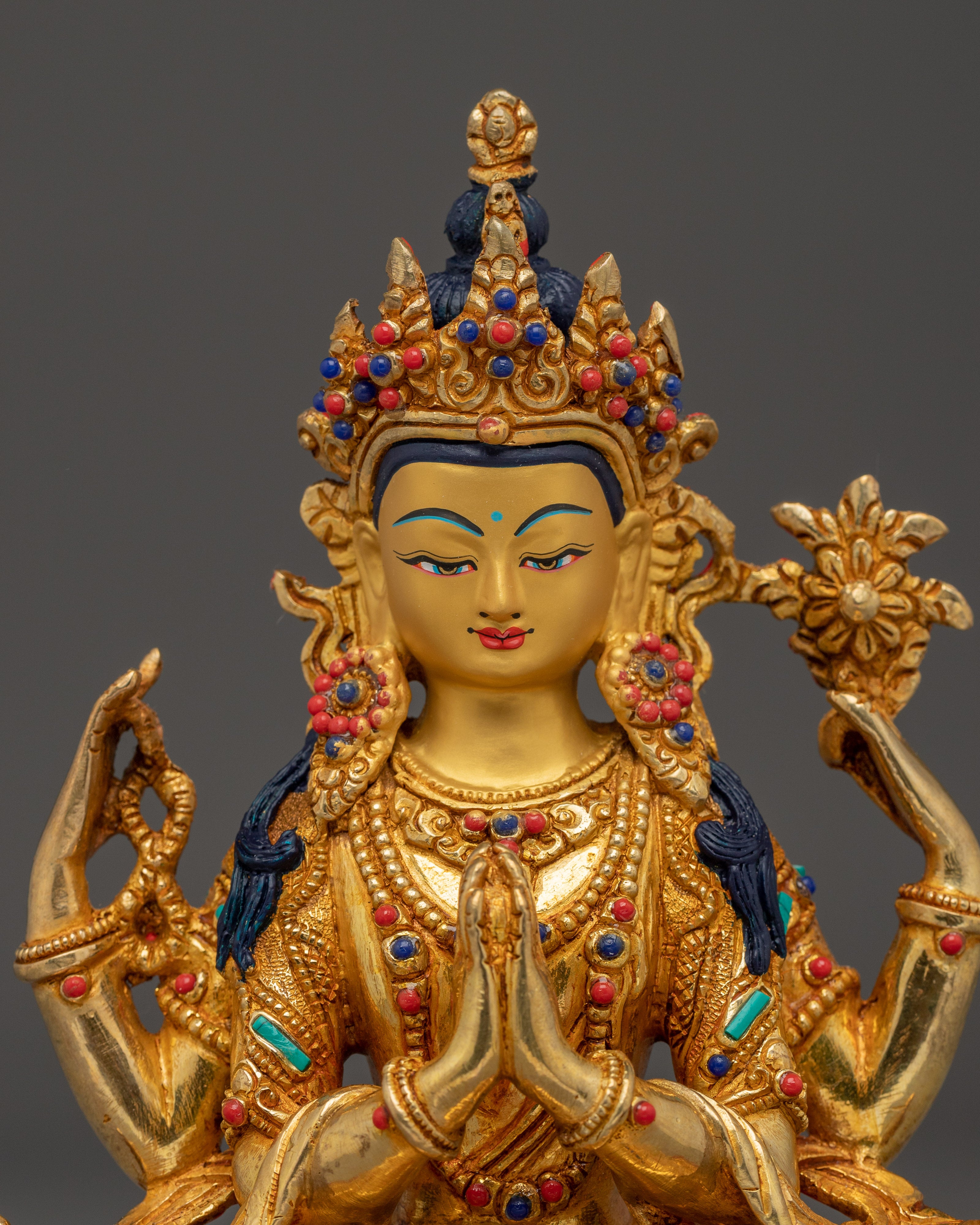Peaceful Compassionate Chenrezig Art | Bodhisattva Avalokiteshvara