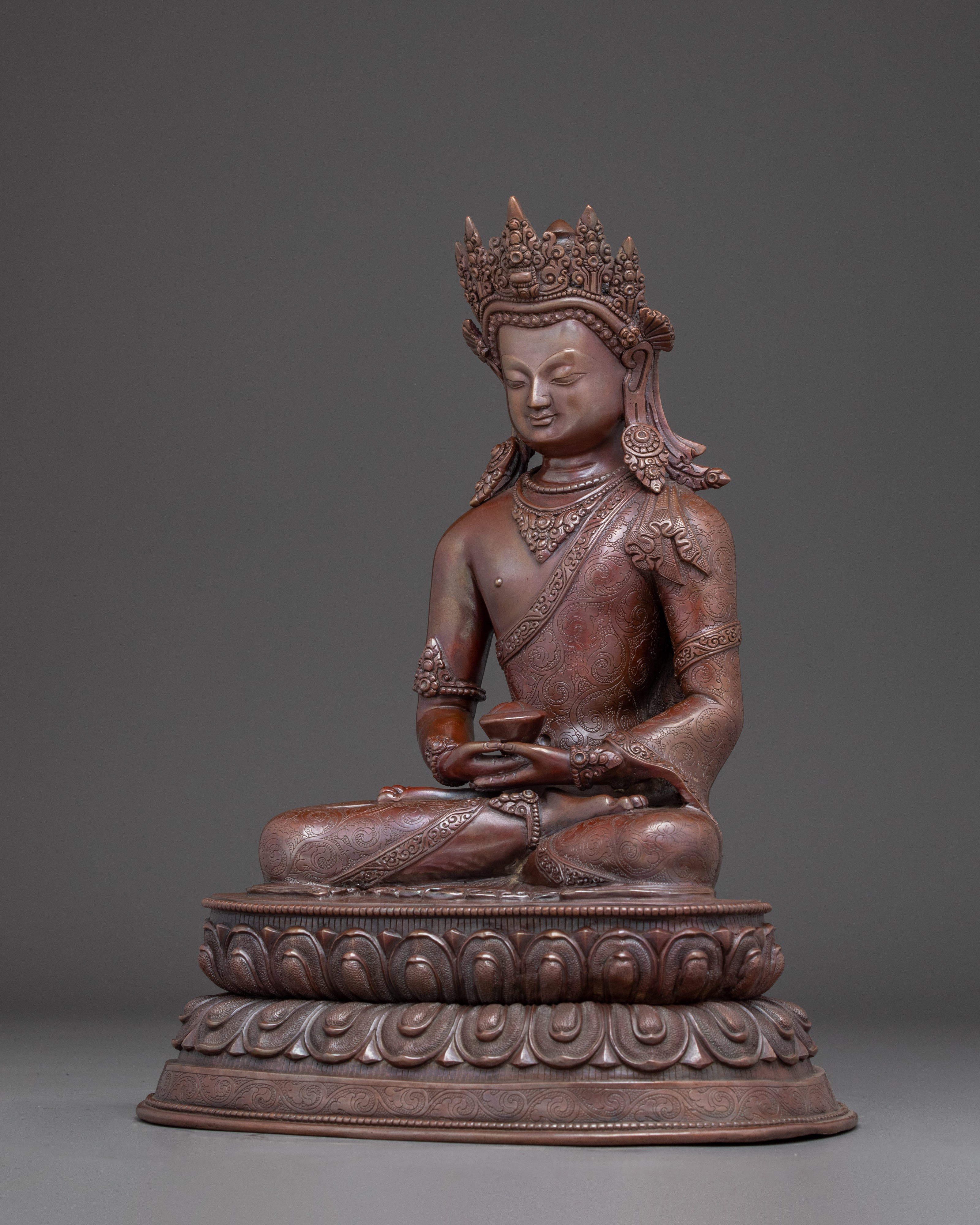 Handcrafted Tibetan Artwork of Amitabha Buddha | Buddha of Compassion