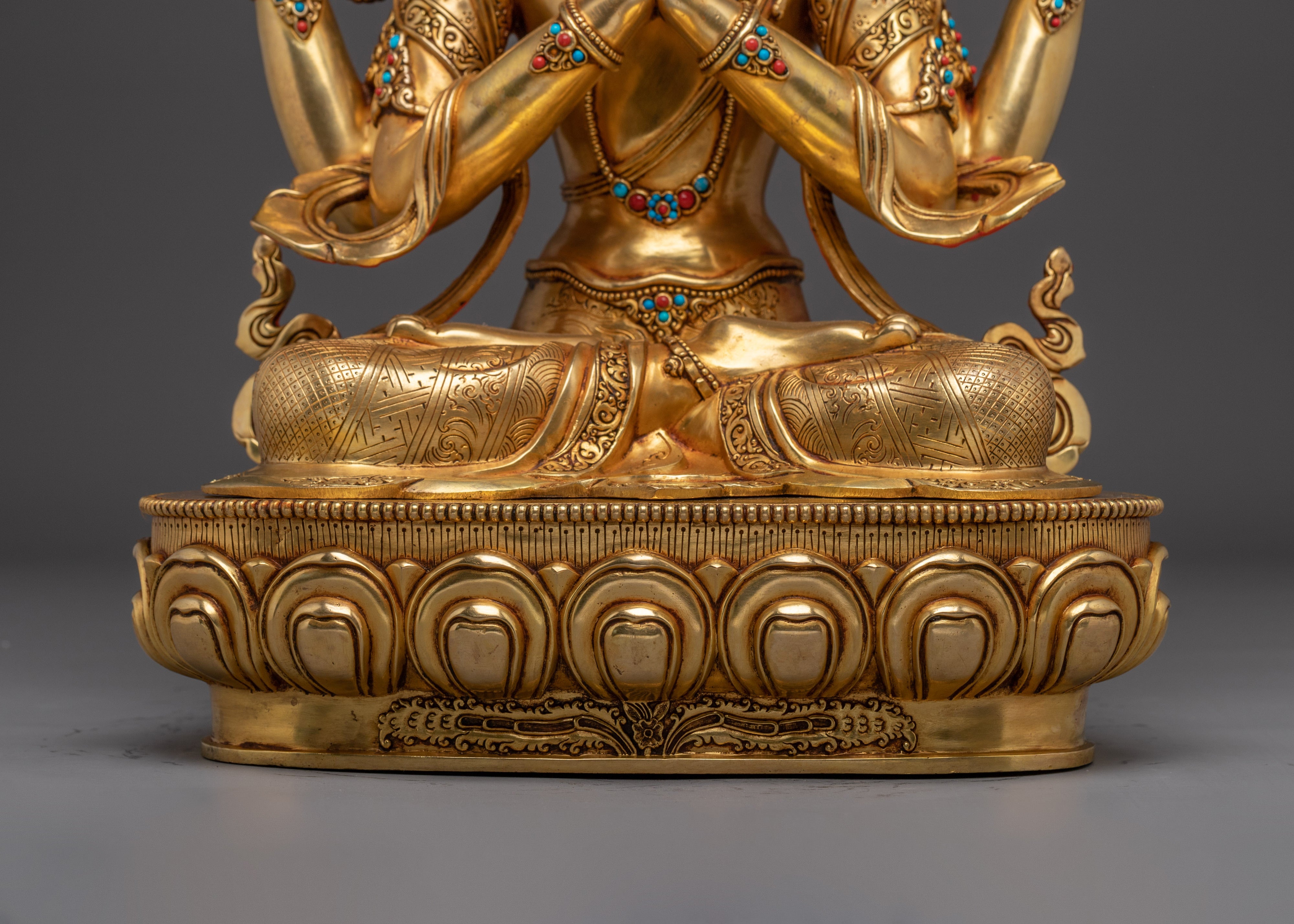 Protective Bodhisattva Chenrezig Artwork | The one who looks with unwavering eye