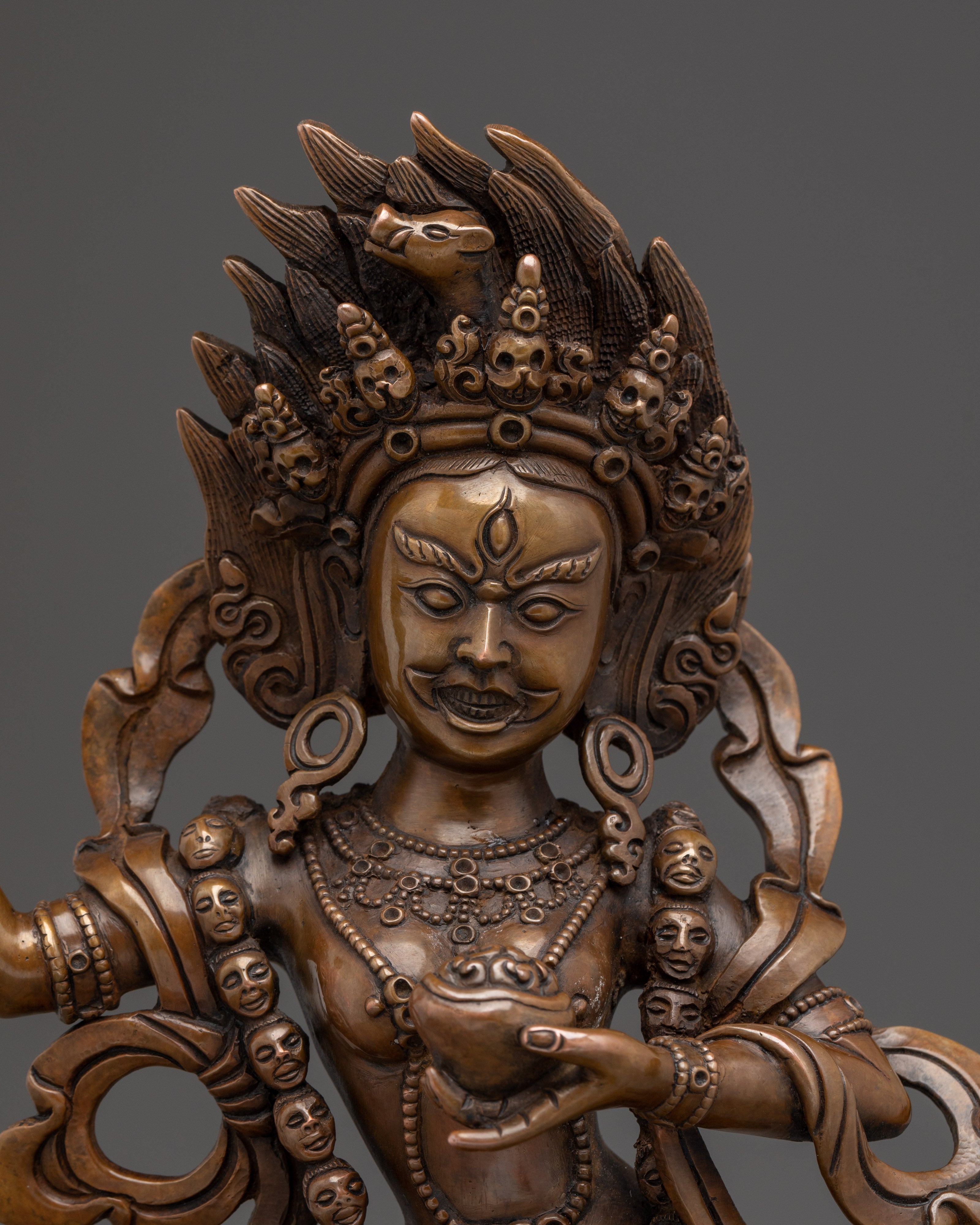 Tantric Female Deity Dorje Phagmo Sculpture | Wrathful Dakini