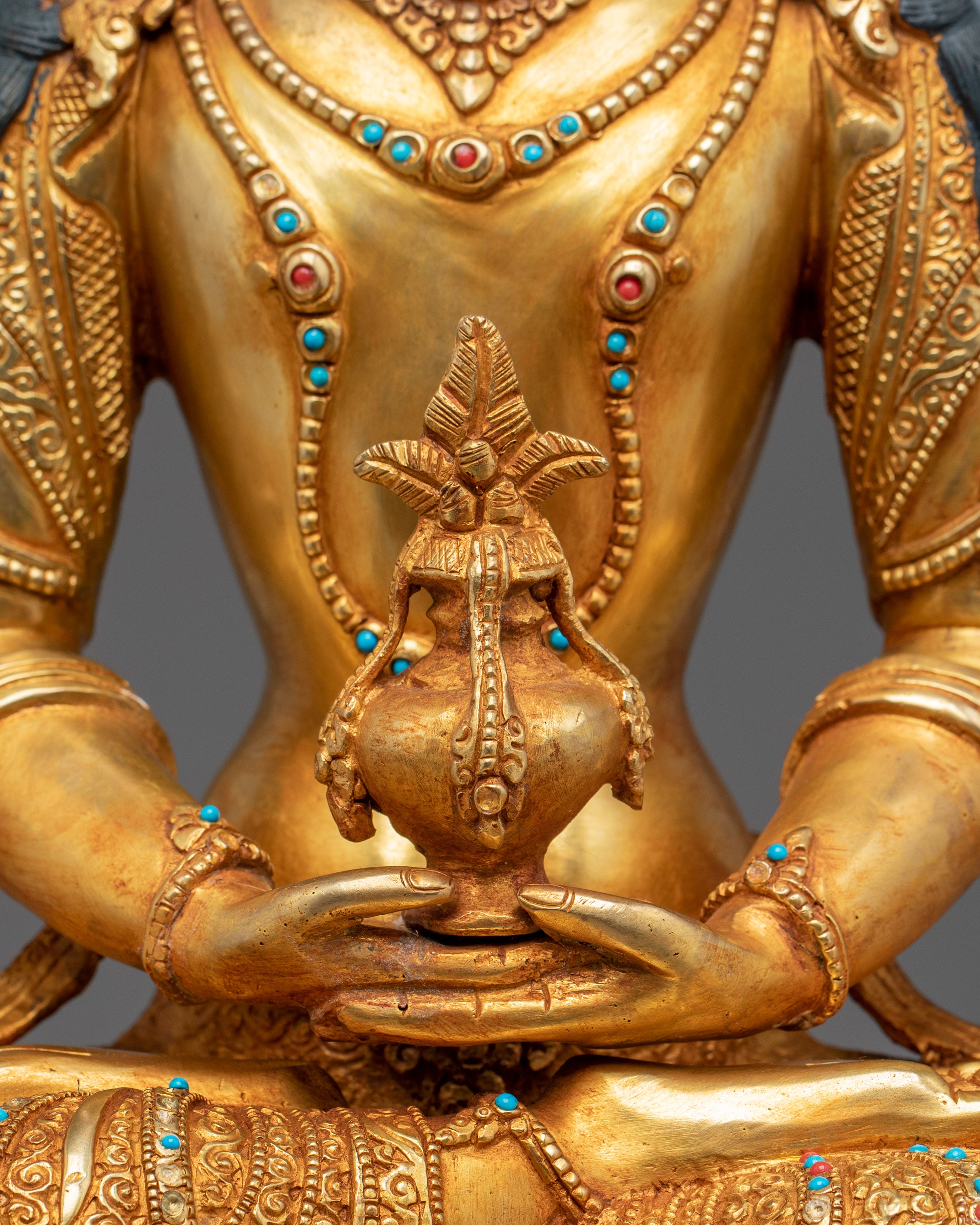 Buddhist Deity Amitayus Copper Statue | Deity for Longevity