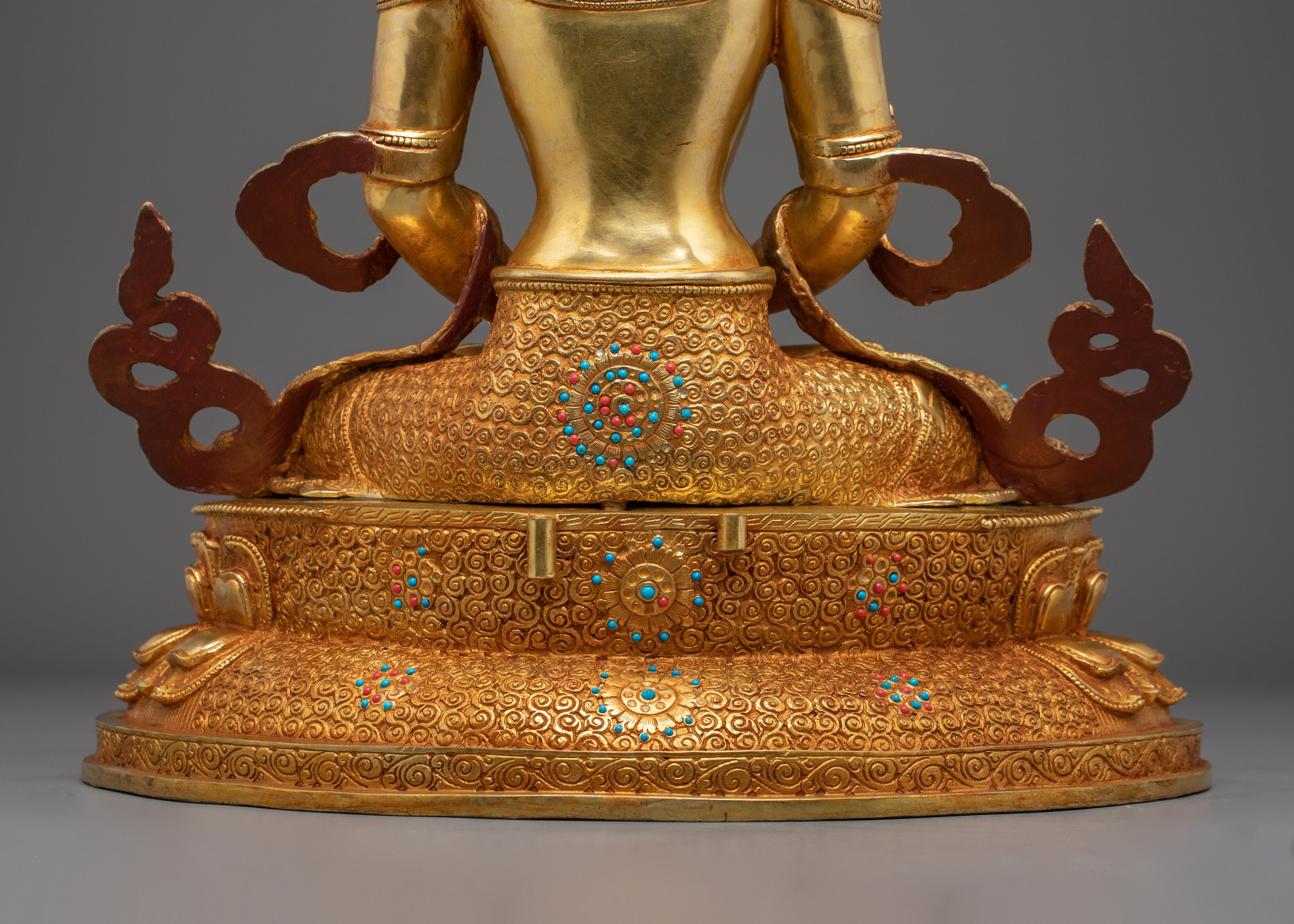 Buddhist Deity Amitayus Copper Statue | Deity for Longevity